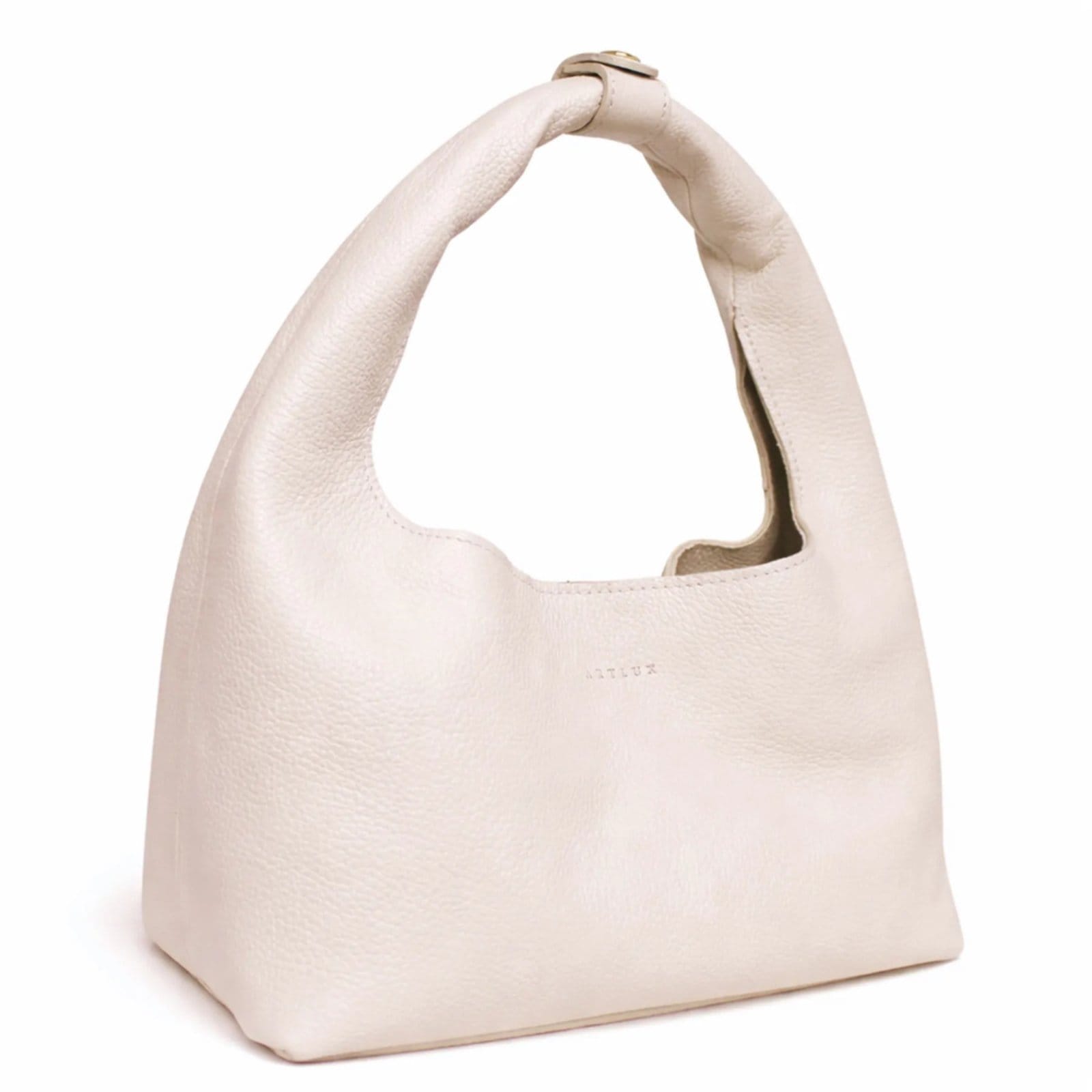 Vista 2 Bolsa Sack Bag em Couro Artlux SB-001 Crema Artlux bege crema