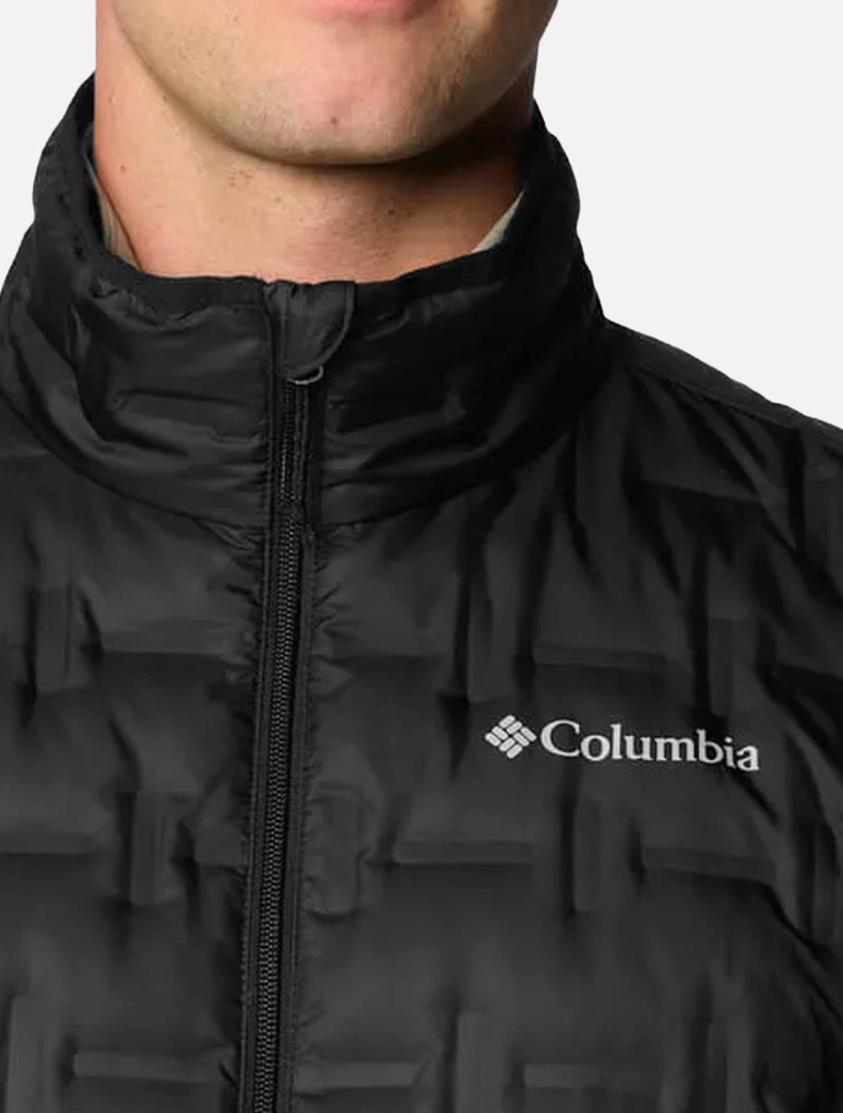 Vista 2 Jaqueta Columbia Masculina Delta Ridge II Down Sem Capuz Preta Columbia preto