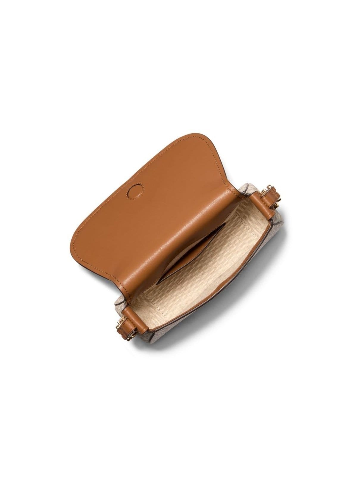 Vista 2 Bolsa Transversal Lydia Logo Pequena 32S5GL0C1B149 Michael Kors branco