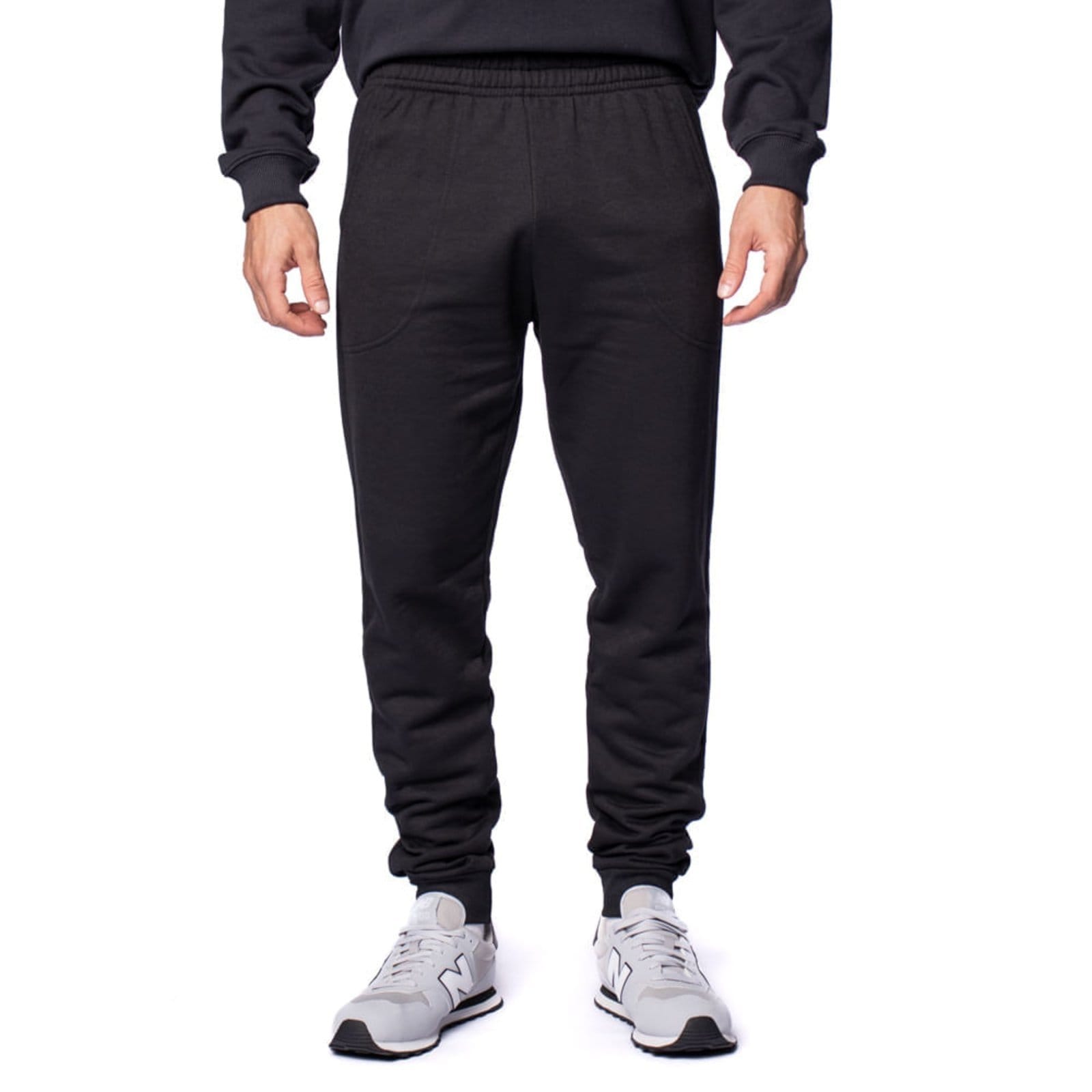 Vista principal Calça Masculina Desayner Moletom Básica Preta Desayner preto