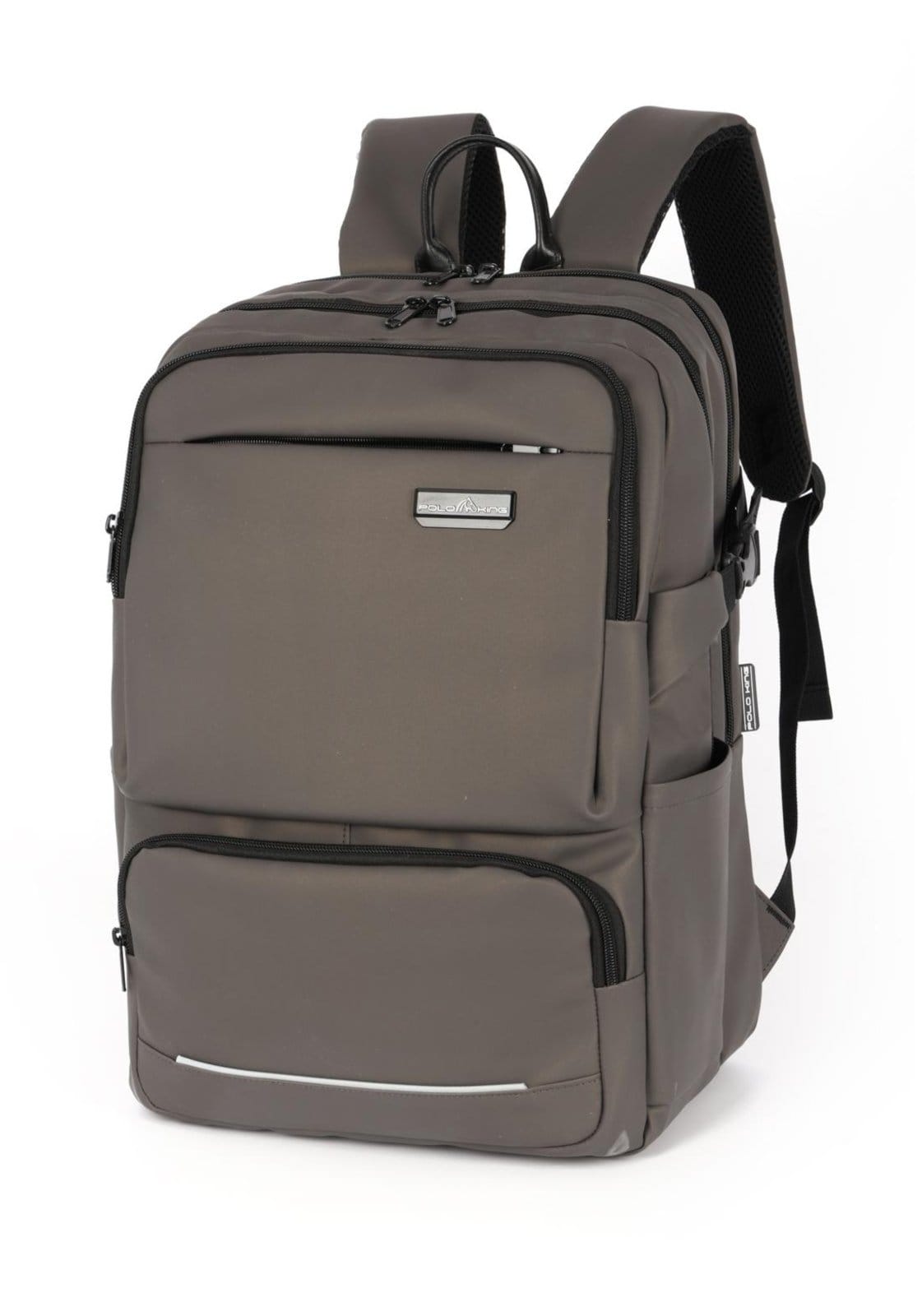 Vista 2 Mochila de Costas Grande Executiva Notebook Polo King Polo King cinza