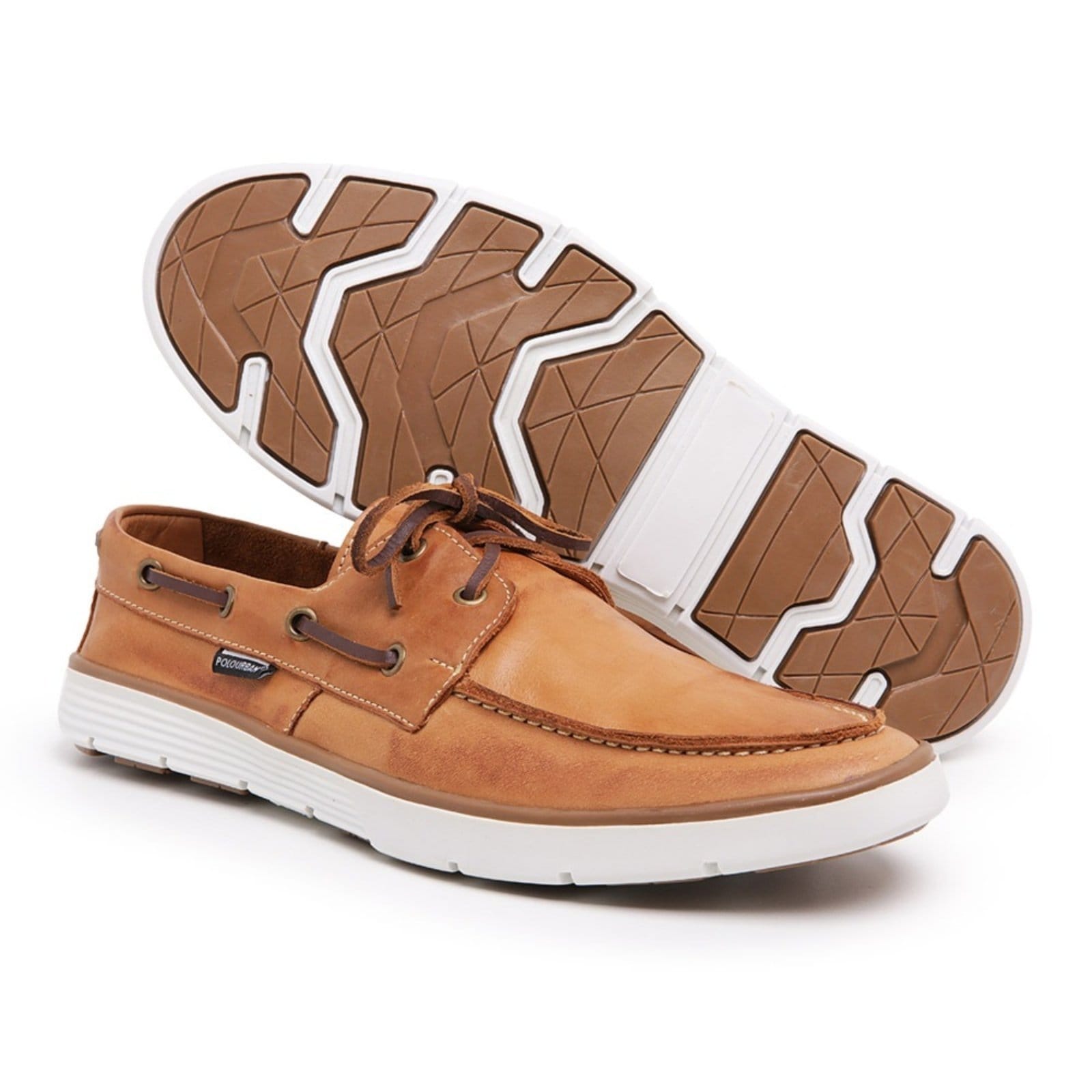 Vista 2 Mocassim Masculino Dockside Top Sider em Couro Polo Urban Whisky POLO URBAN caramelo