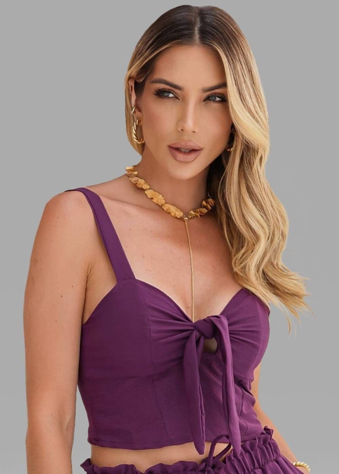 Vista 2 Cropped Sawary Magenta - 278637 - Roxo Sawary roxo magenta