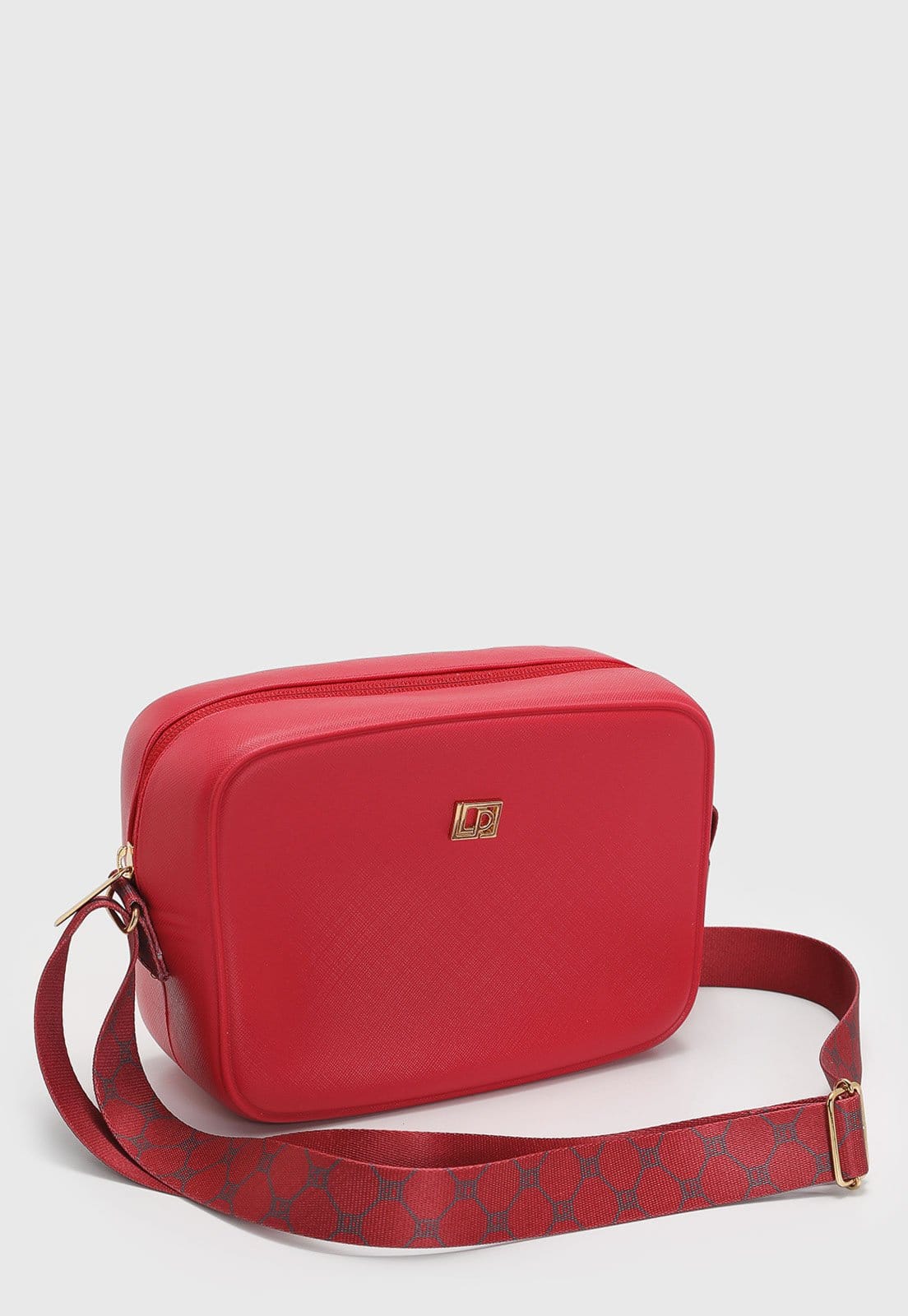 Vista 2 Bolsa Feminina Lança Perfume Alça Estampada Vermelha Lança Perfume vermelho