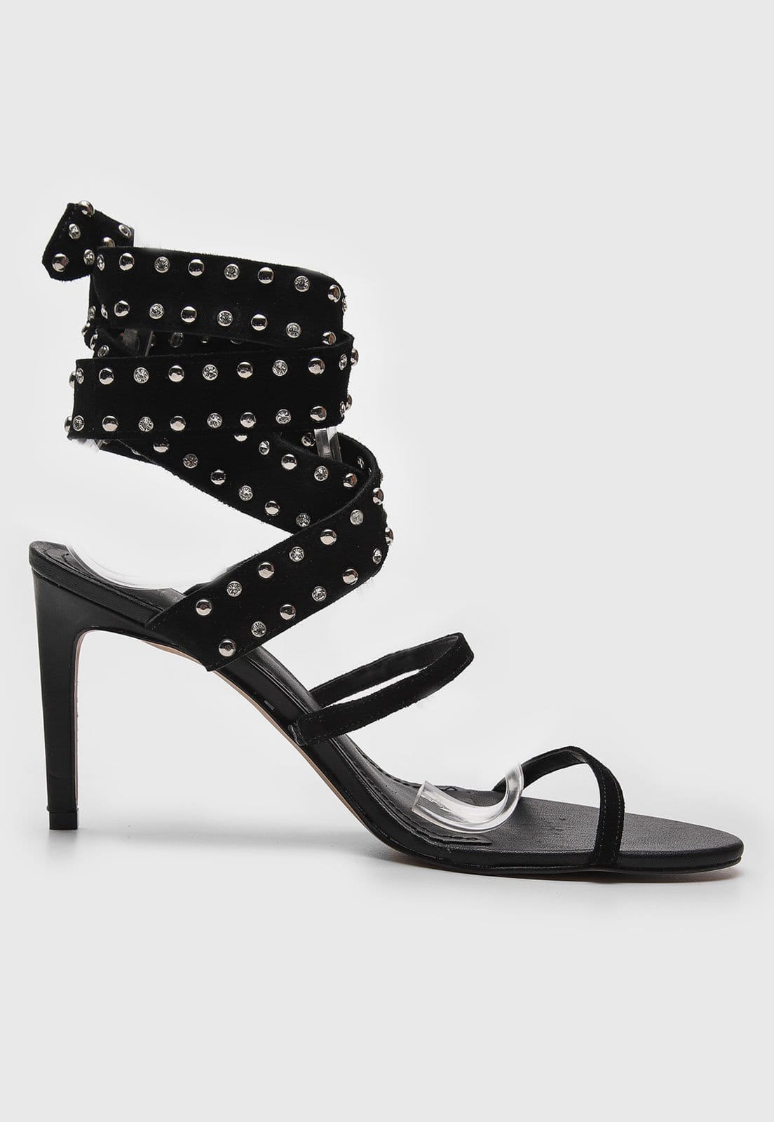 Vista 2 Sandália Santa Lolla Tachas Preta Santa Lolla preto