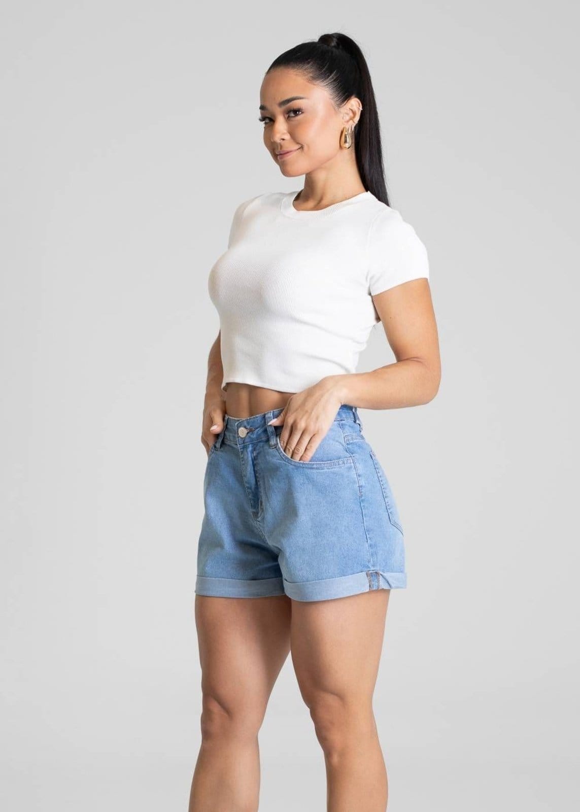 Vista 2 Shorts Jeans Sawary - 281184 Sawary azul