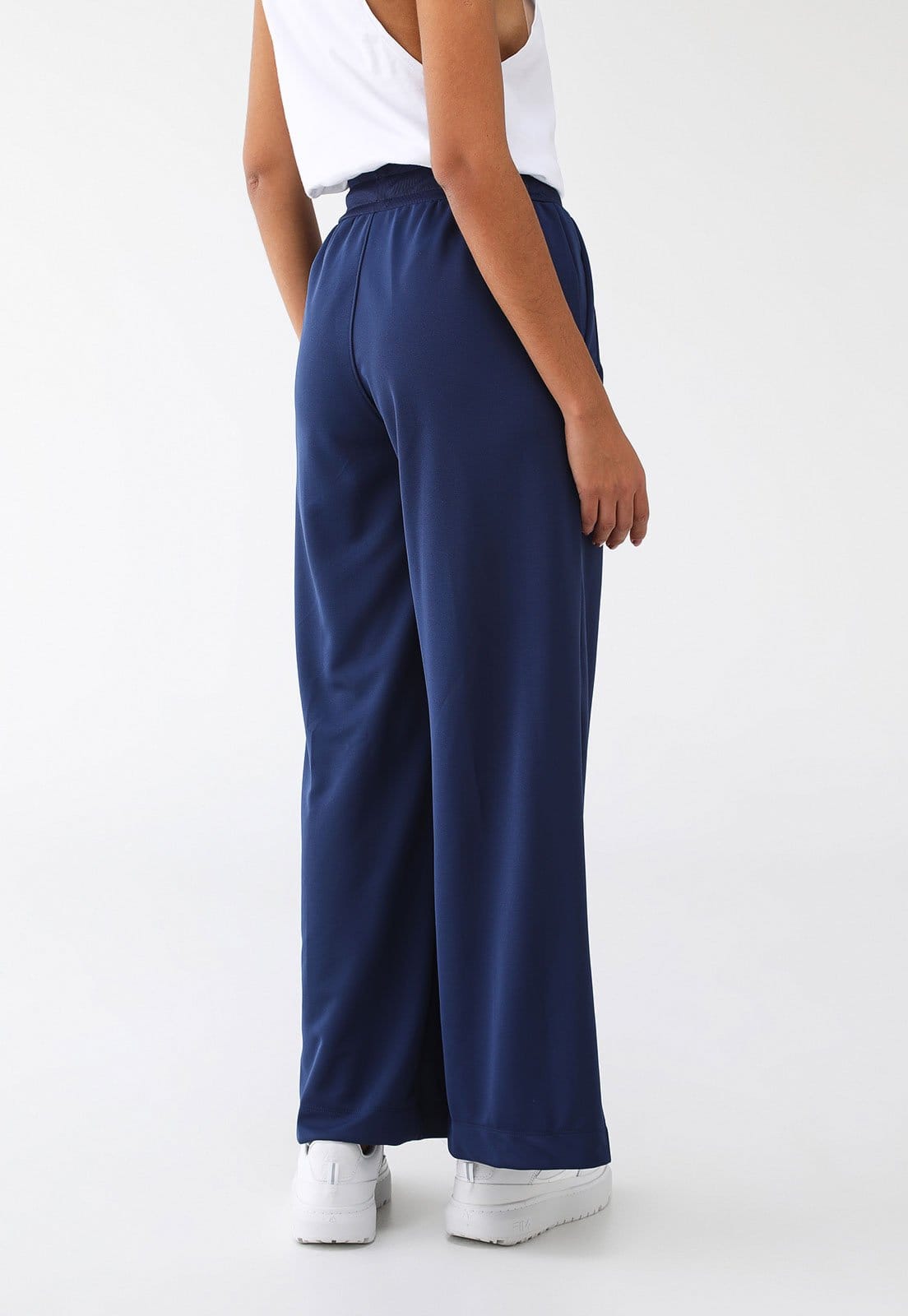 Vista 2 Calça de Moletom Fila Wide Leg One World Azul-Marinho Fila azul marinho