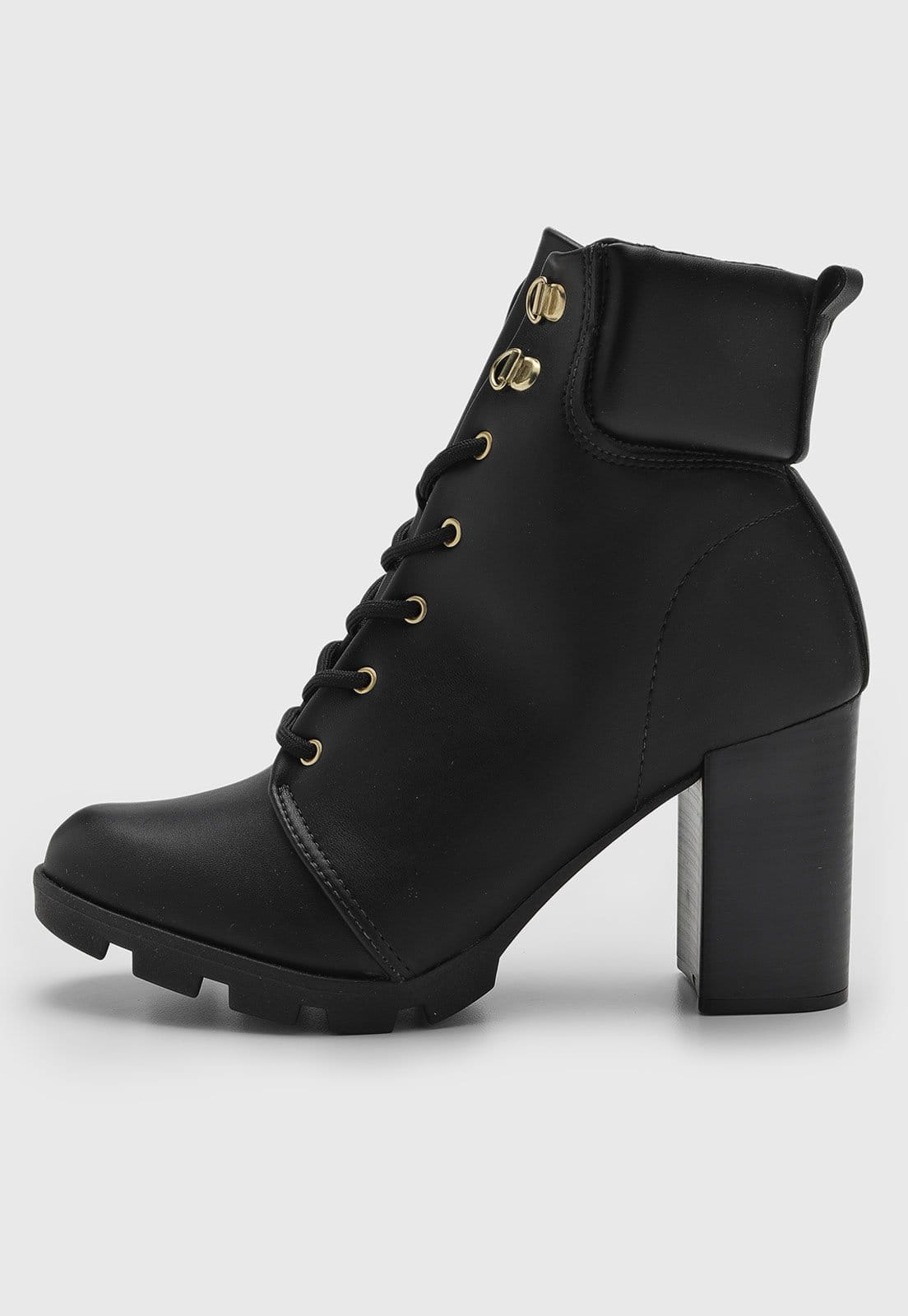 Vista principal Bota Feminina Beira Rio Cano Baixo Preta BEIRA RIO preto