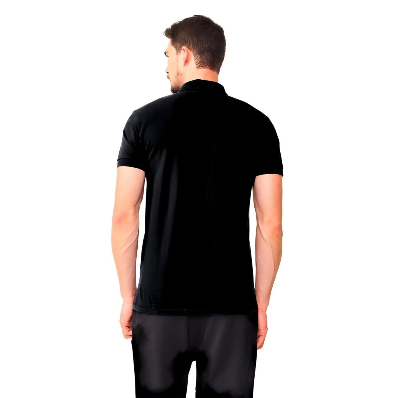 Vista 2 Camisa Polo Masculina Colcci Cores Básicas Colcci preto