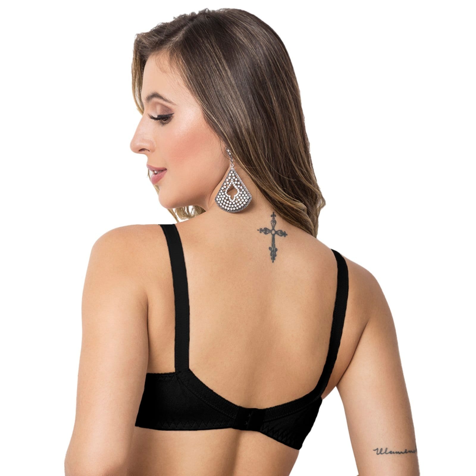 Sutiã Gabi Lingerie Sem Bojo Reforçado Rendado Microfibra Confortável Lingerie Básica - 2