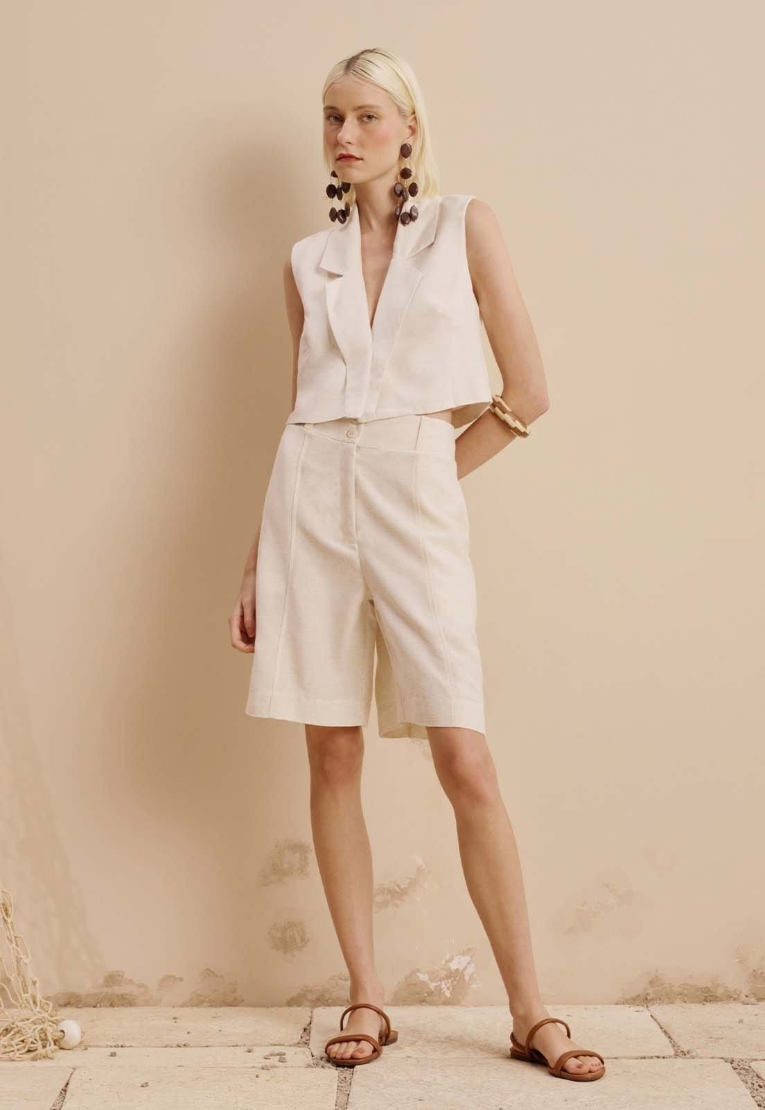 Vista principal Bermuda Cós Largo CaCay off-white