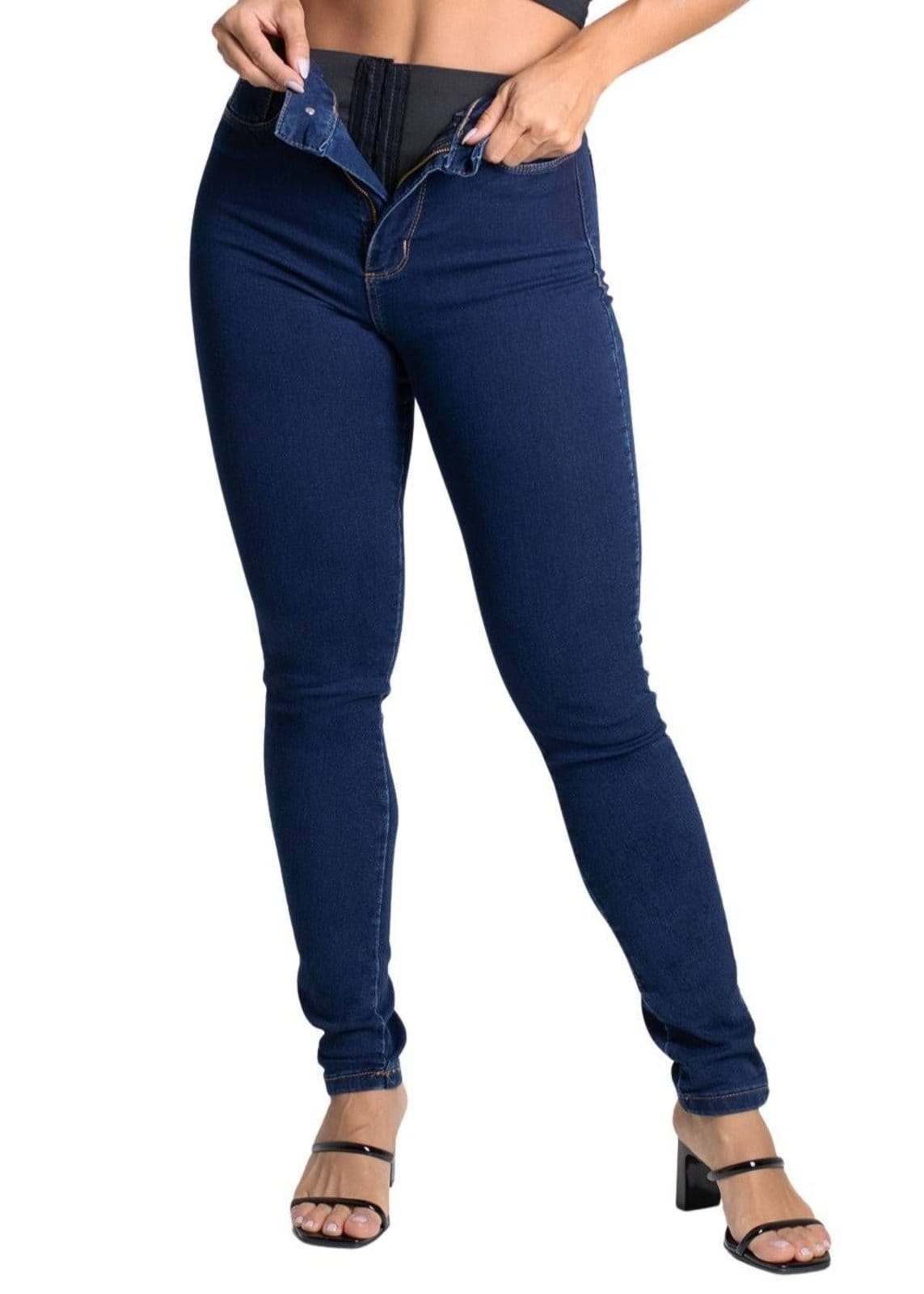 Vista principal Calça Jeans Sawary Super Lipo - 279381 Sawary azul