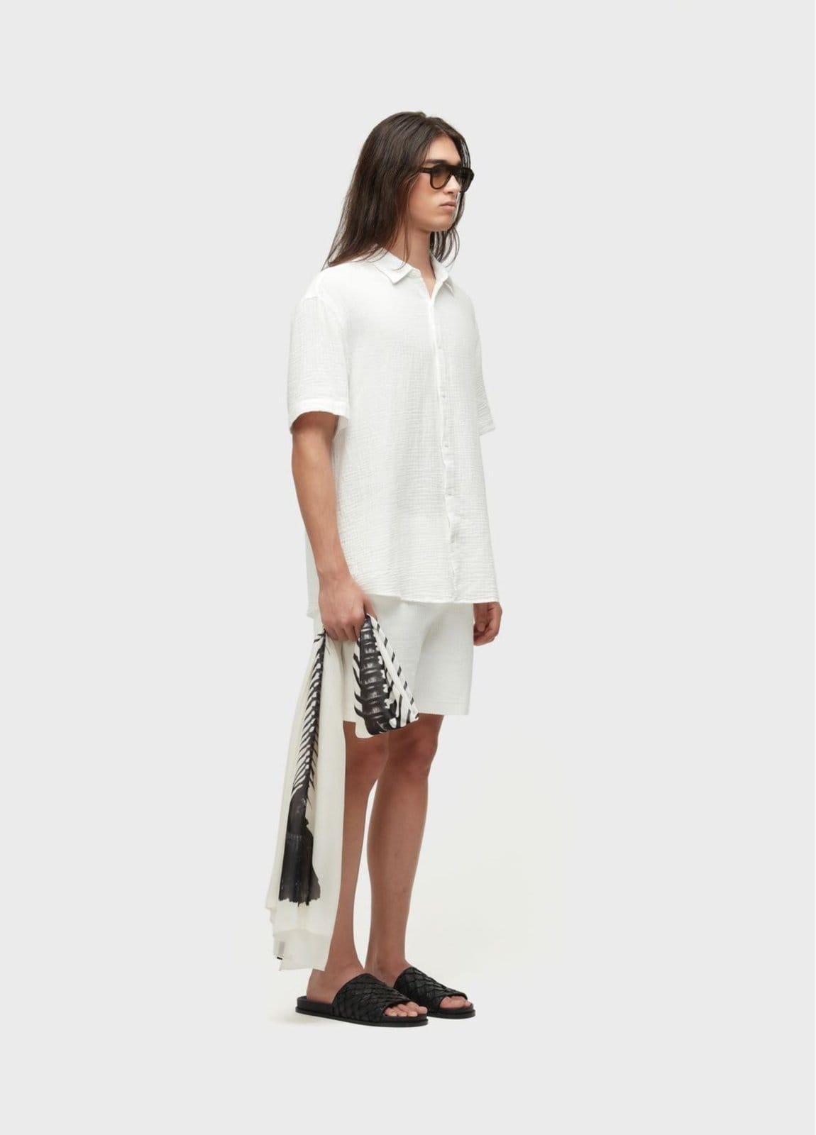 Vista 2 Bermuda basic canelado Osklen off-white