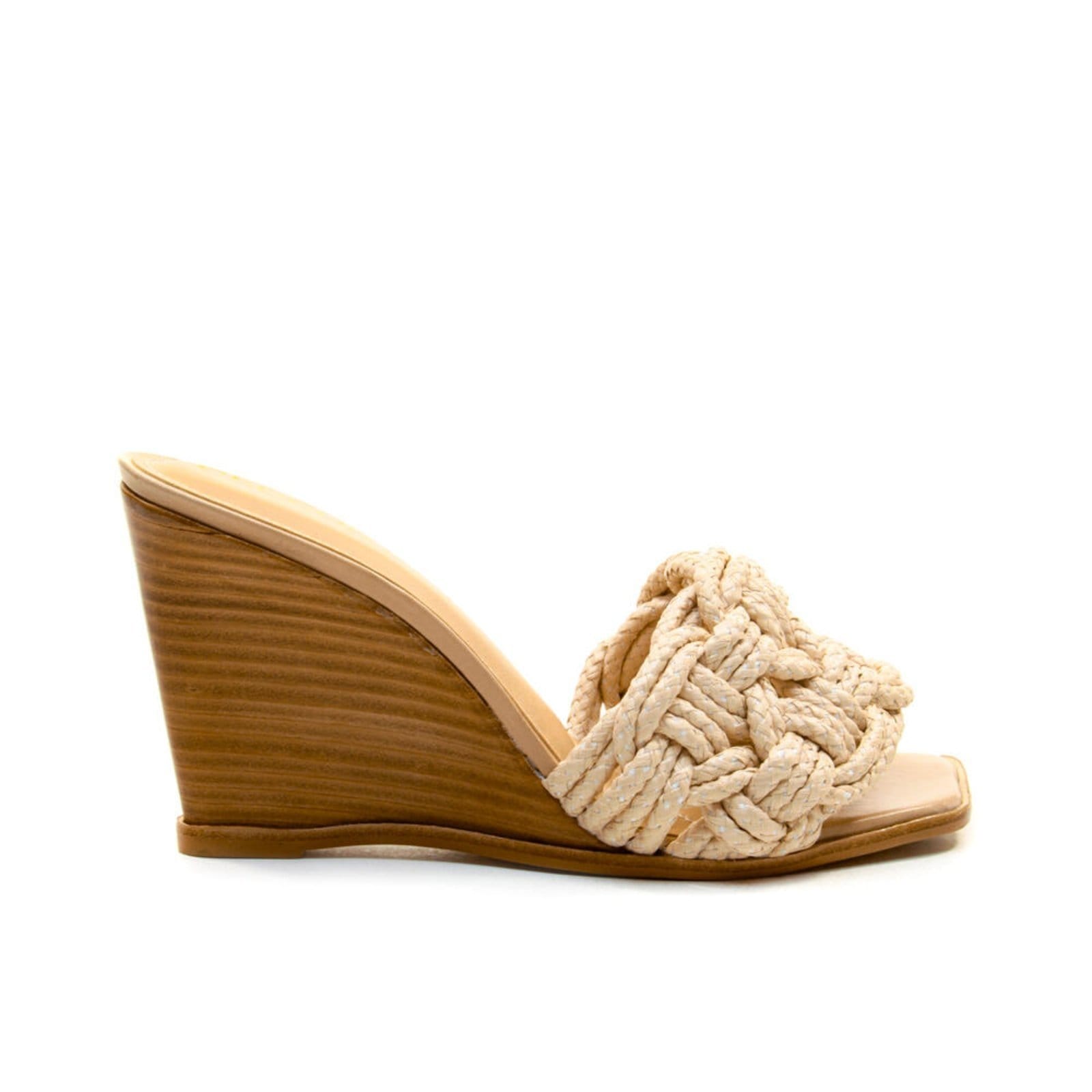 Vista principal Tamanco Palha Natural Salto Alto Cecconello 2770002-2 Cecconello incolor natural