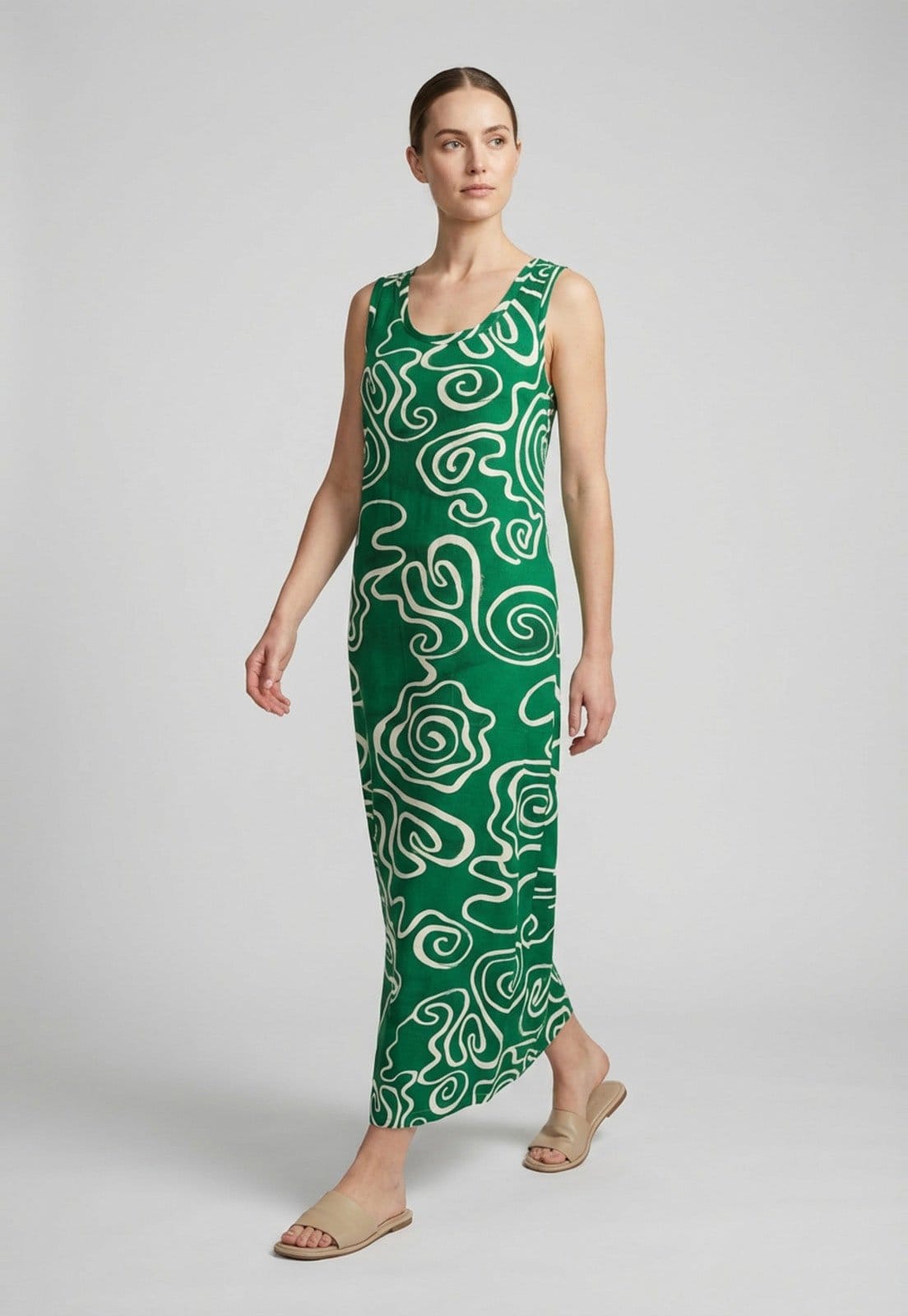 Vestido Feminino Lança Perfume Estampado Maxi