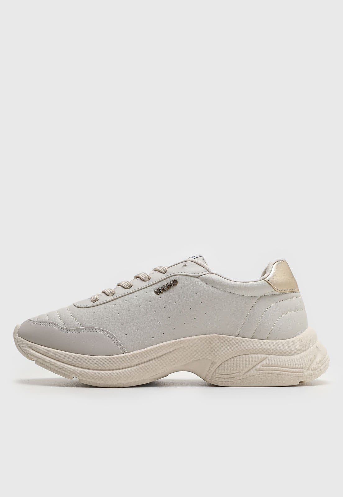 Vista principal Tênis Via Uno Recorte Matelassê VIA UNO cinza