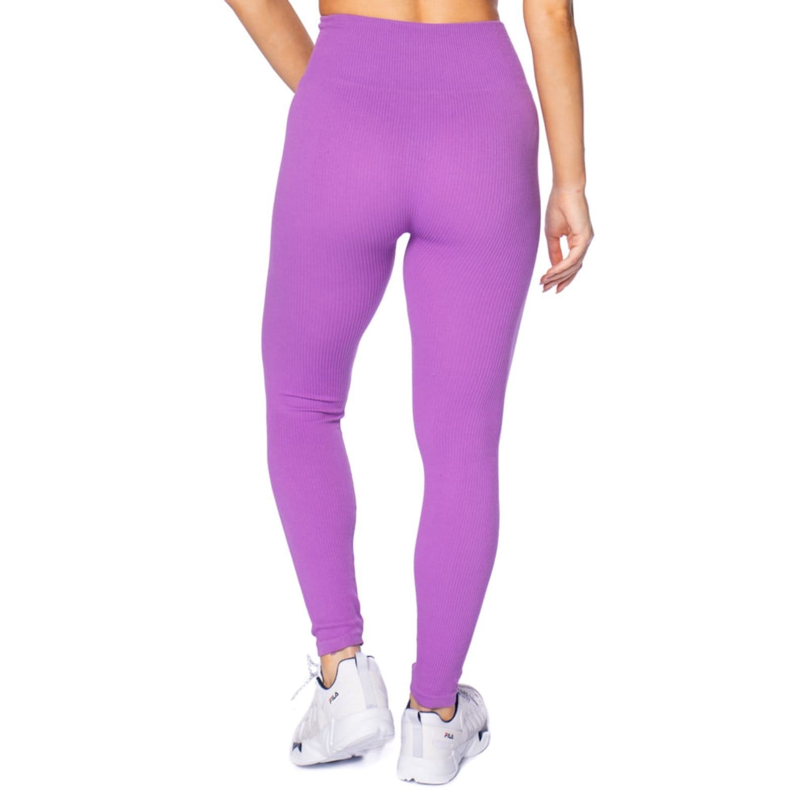 Vista 2 Legging Feminina The Style Box Canelada Sem Costura The Style Box roxo