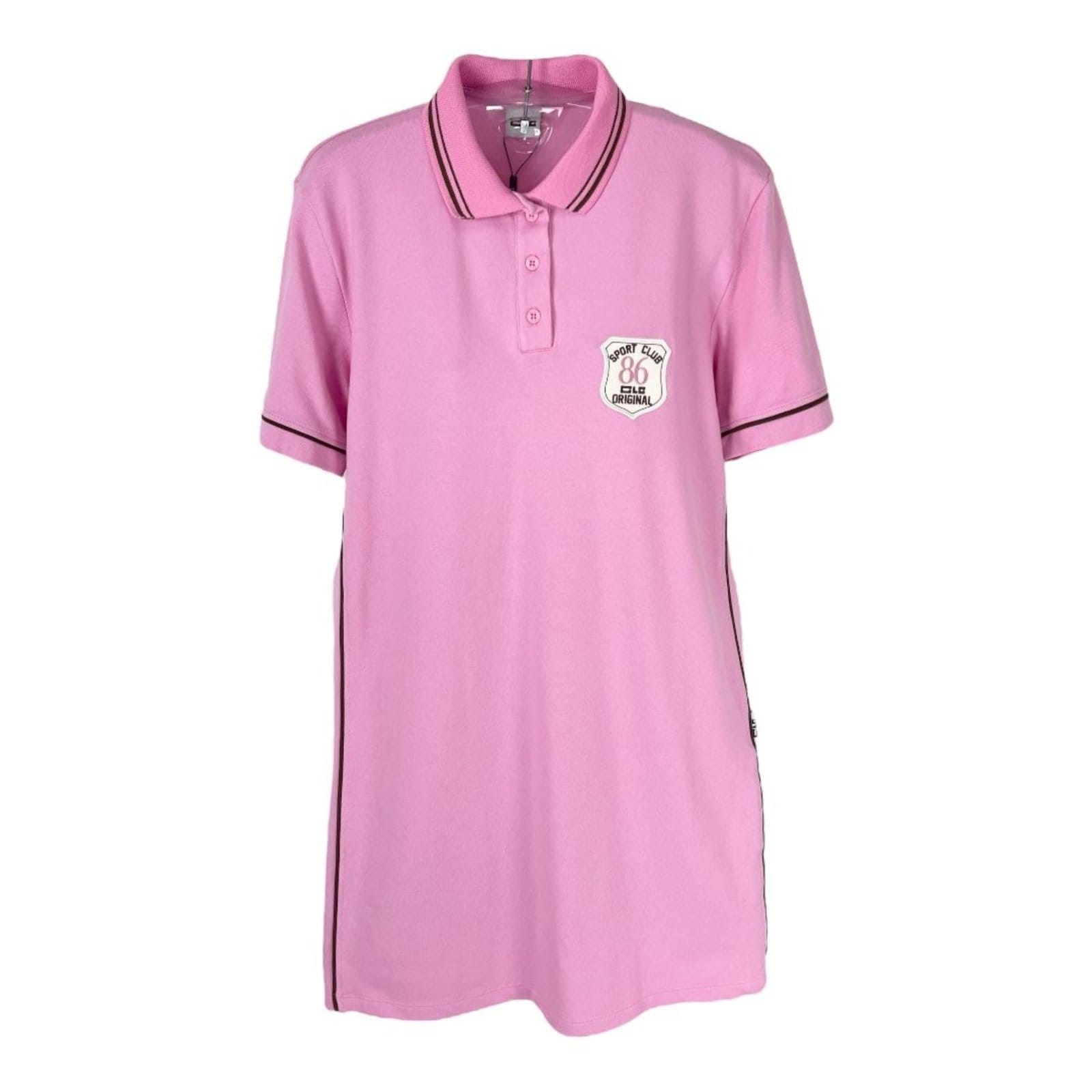 Vista principal Vestido Comfort Estilo Polo Colcci CLC Marrom Colcci CLC rosa