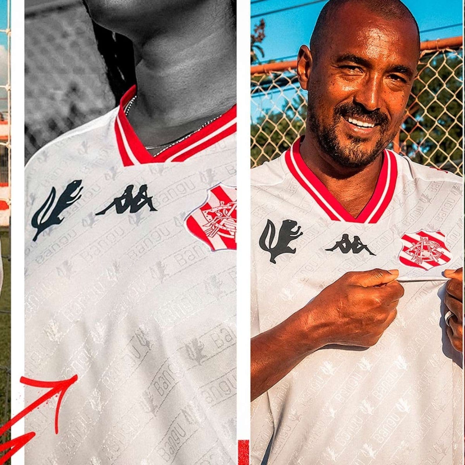 Vista 2 Camisa Kappa Bangu II 2025 Branca Kappa branco