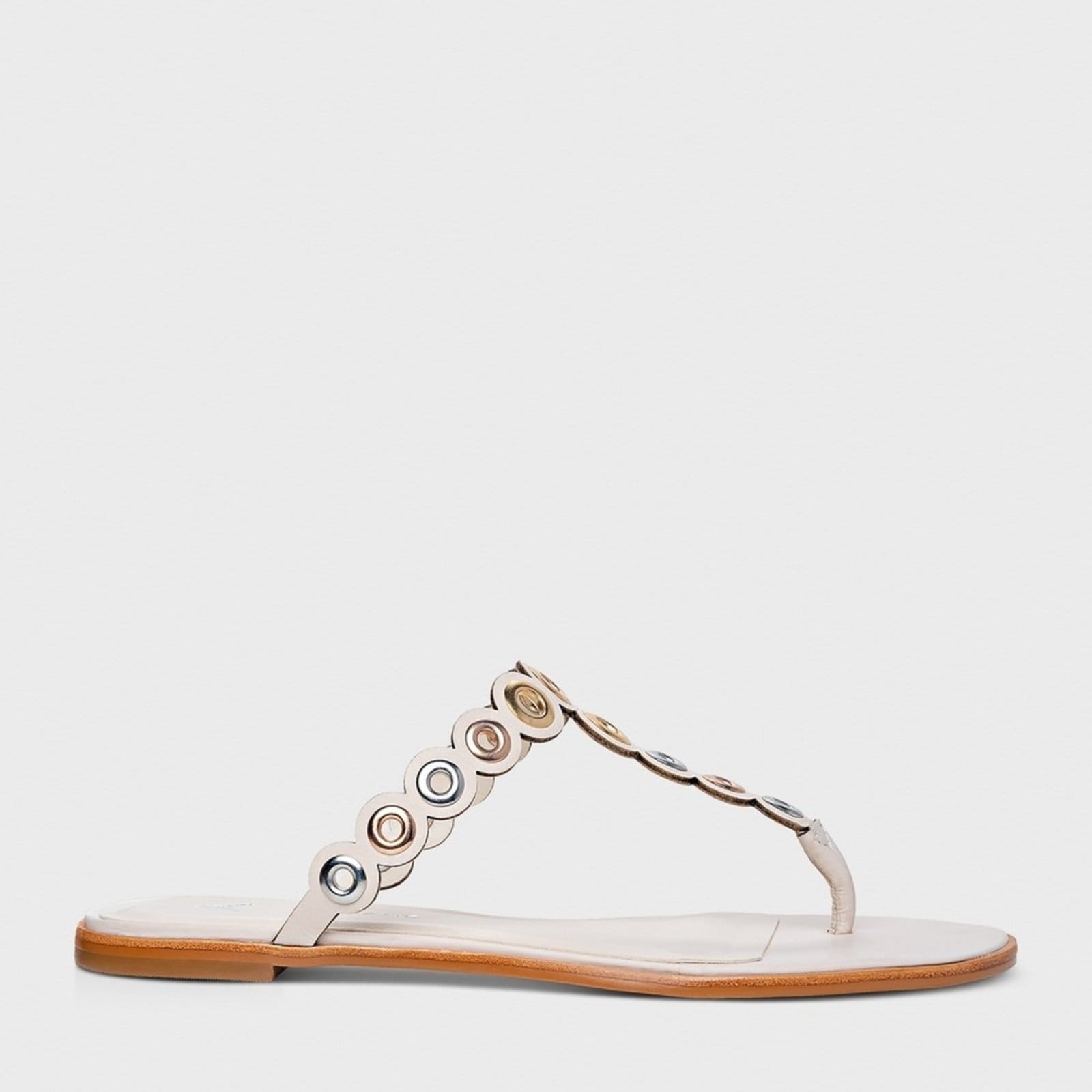 Chinelo Flat Carrano 699030 Off White