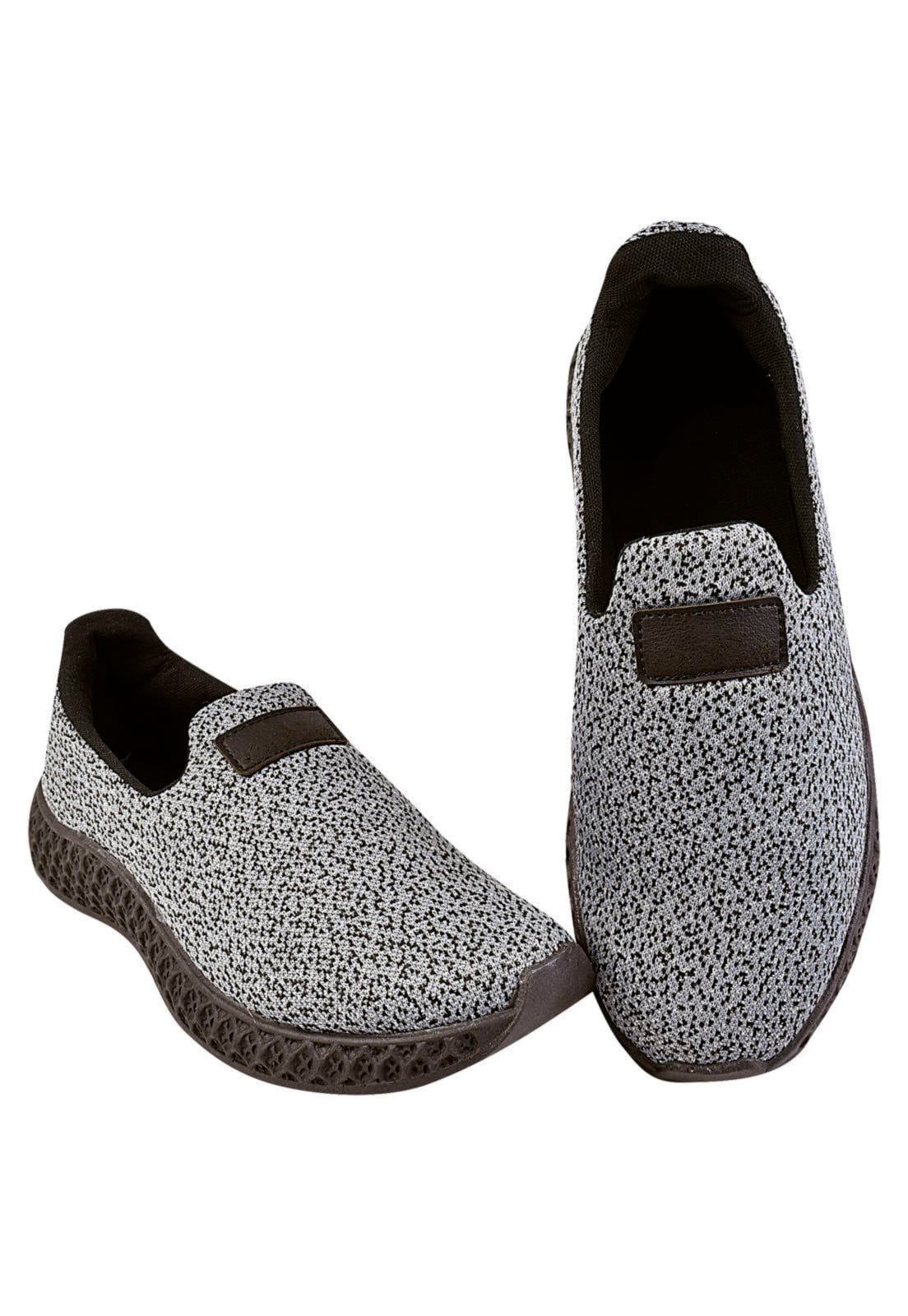 Vista 2 Tênis Feminino Donna Santa Sport Slip Donna Santa cinza/preto