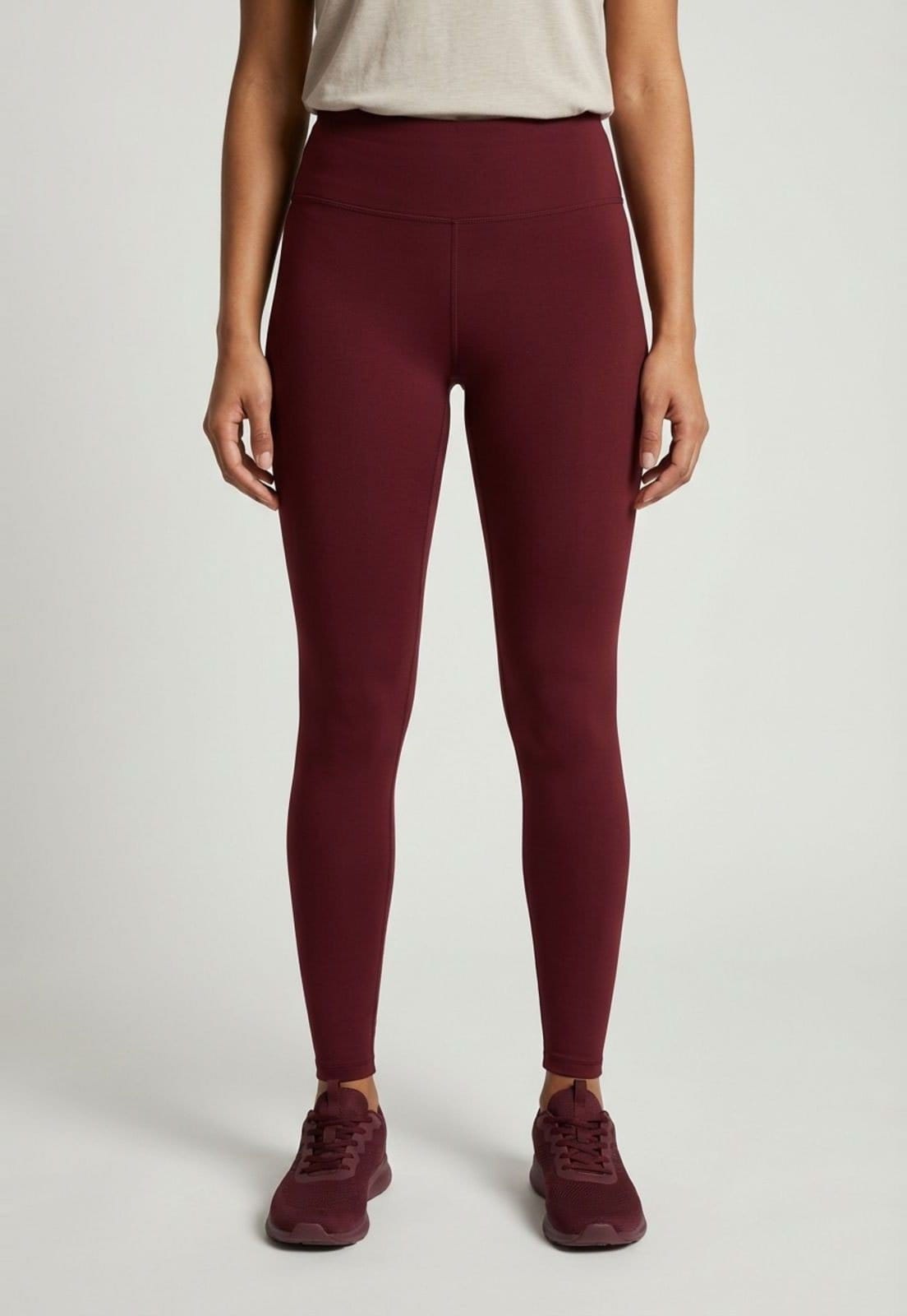 Vista principal Calça Legging Feminina Colcci Sport Cós Alto Colcci Sport vinho