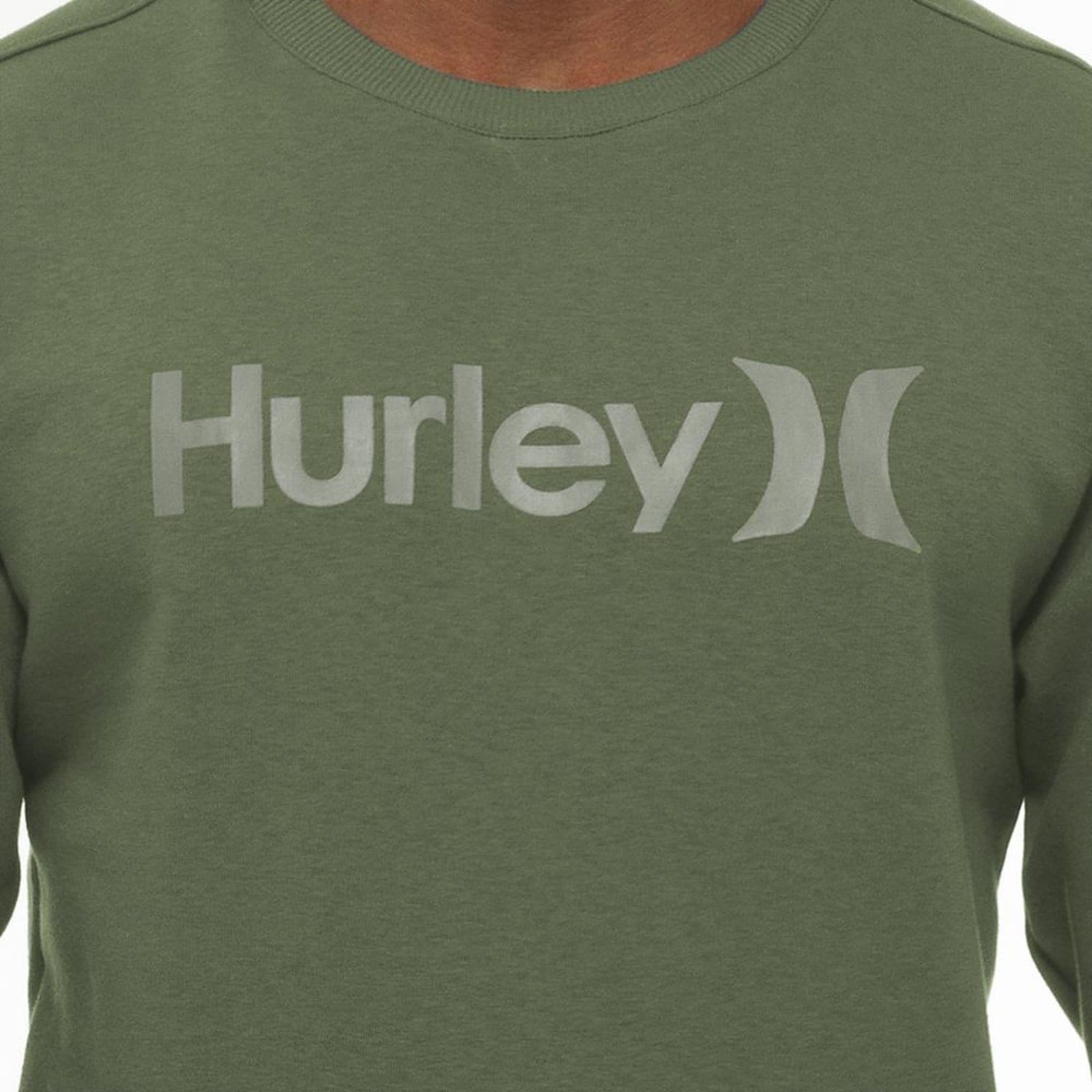 Vista 2 Moletom Hurley Careca One&Only WT23 Masculino Militar hurley verde