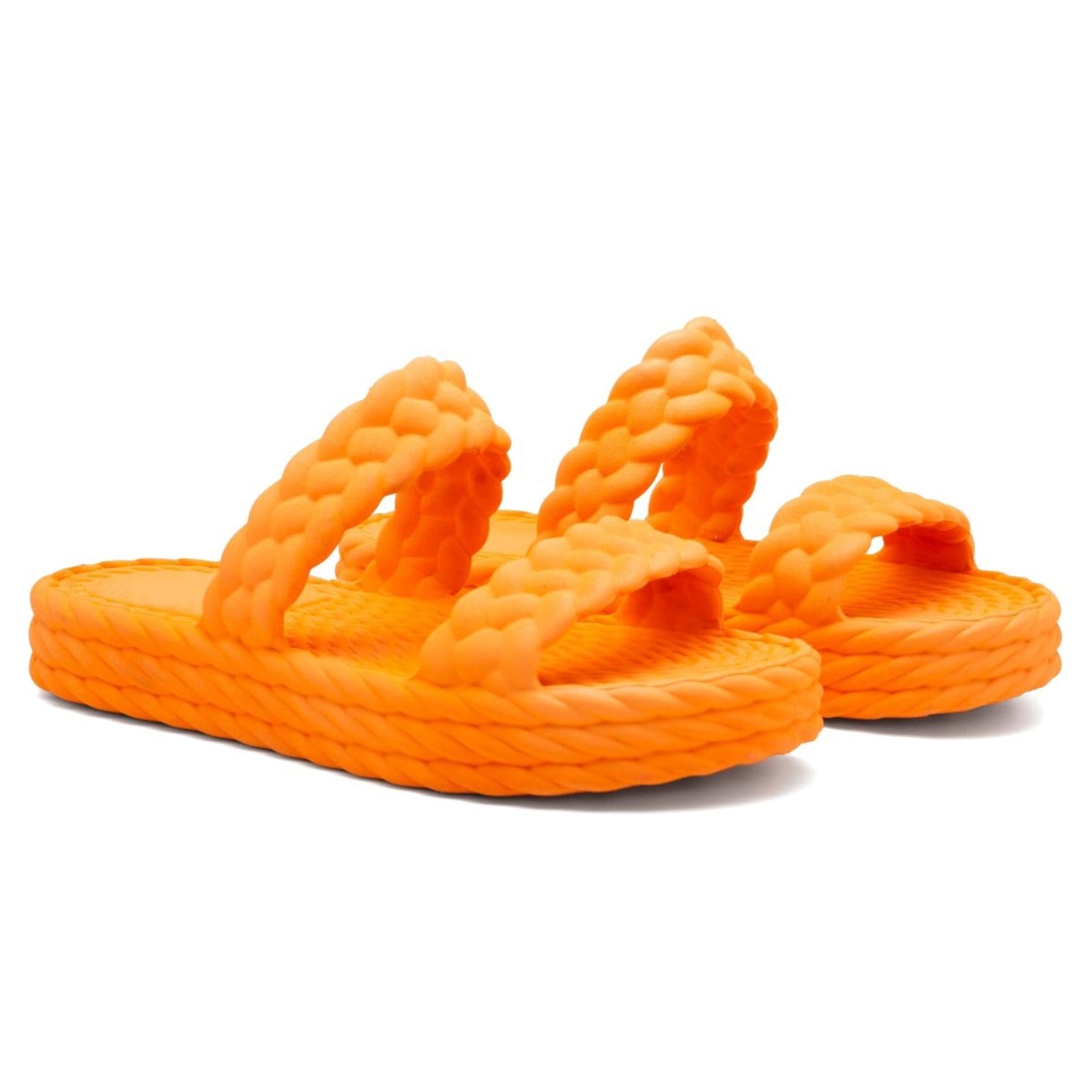 Chinelo Feminino Veritimo Sandália Papete Casual Elegante Trançada Plataforma