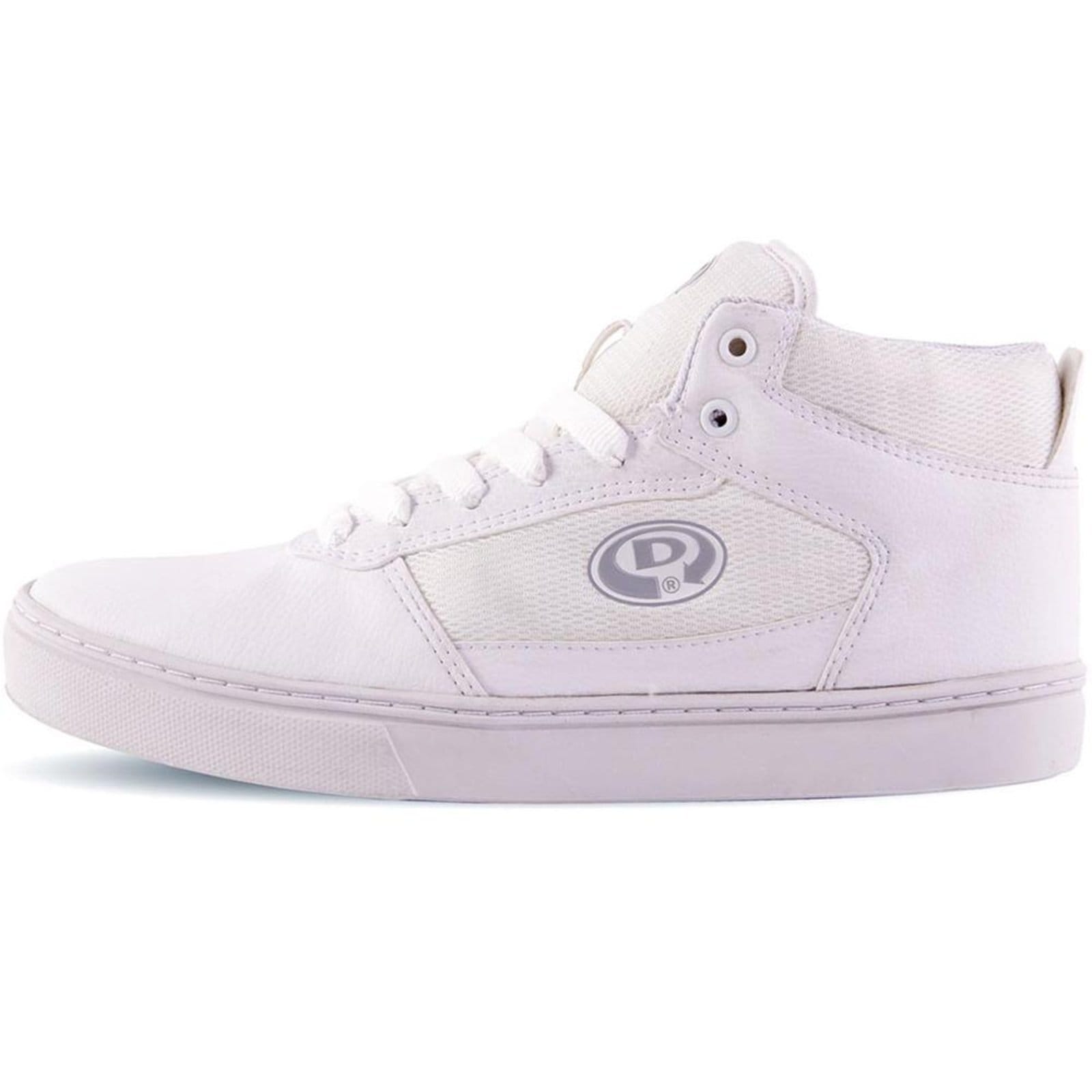 Vista principal Tênis Drop Dead Grip Mid Masculino Cinza Drop Dead branco