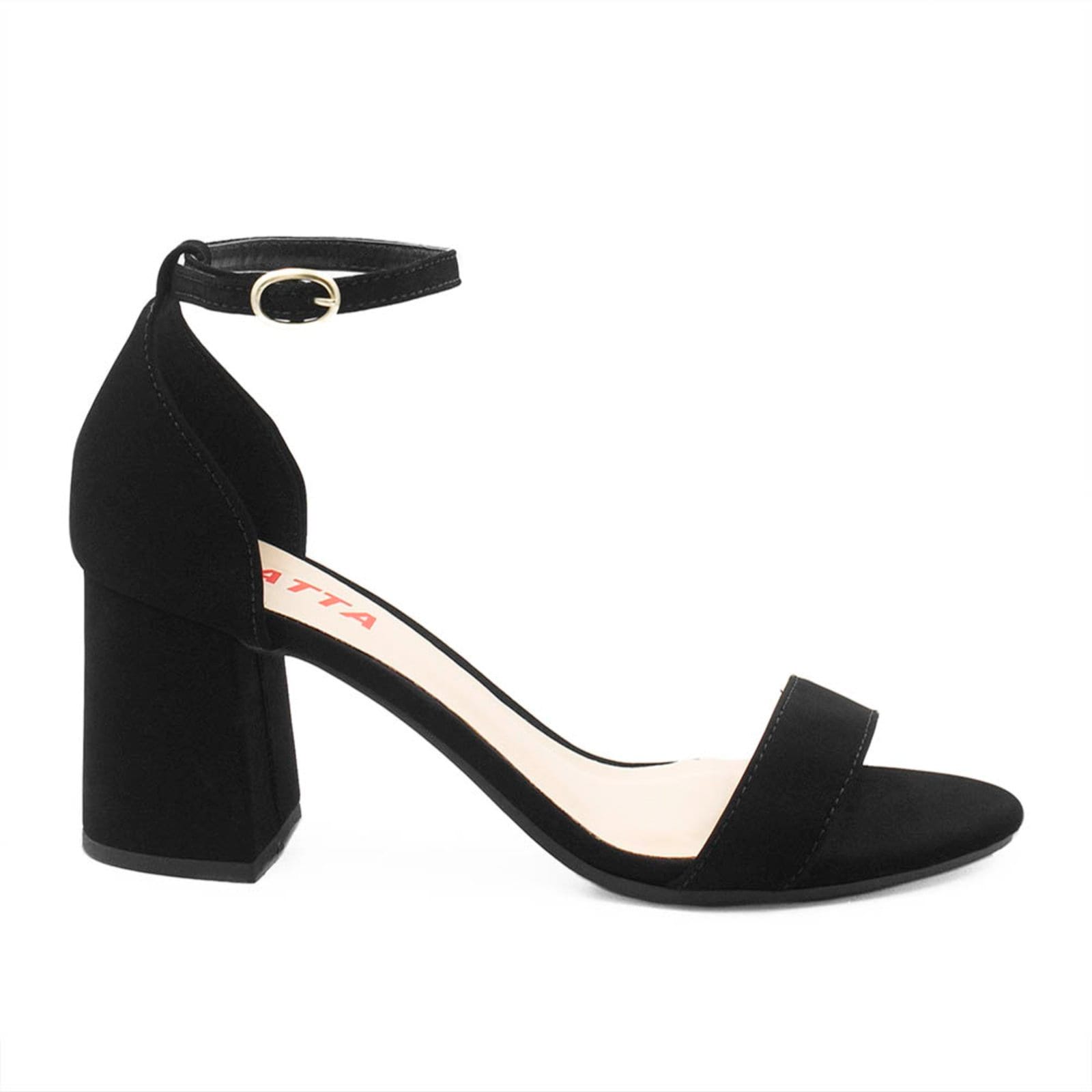 Sandália Zatta Salto Bloco Médio Suzana Nobuck