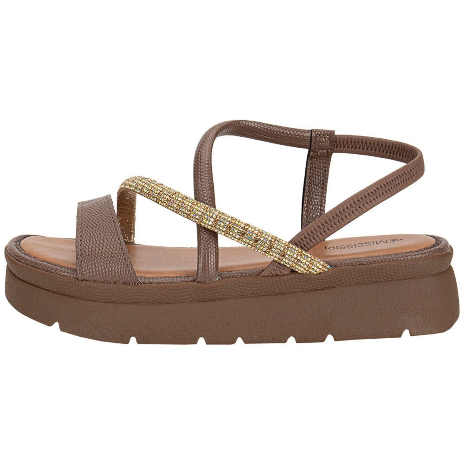 Vista 2 Sandália Feminina Flat Mississipi J0212 0640212 MISSISSIPI marrom