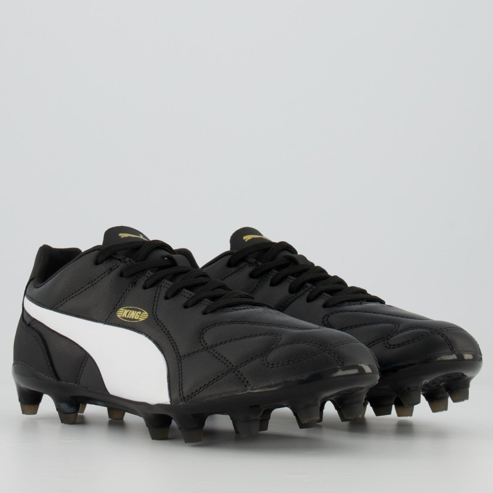 Vista 2 Chuteira Puma King FG BDP Campo Preta Puma preto