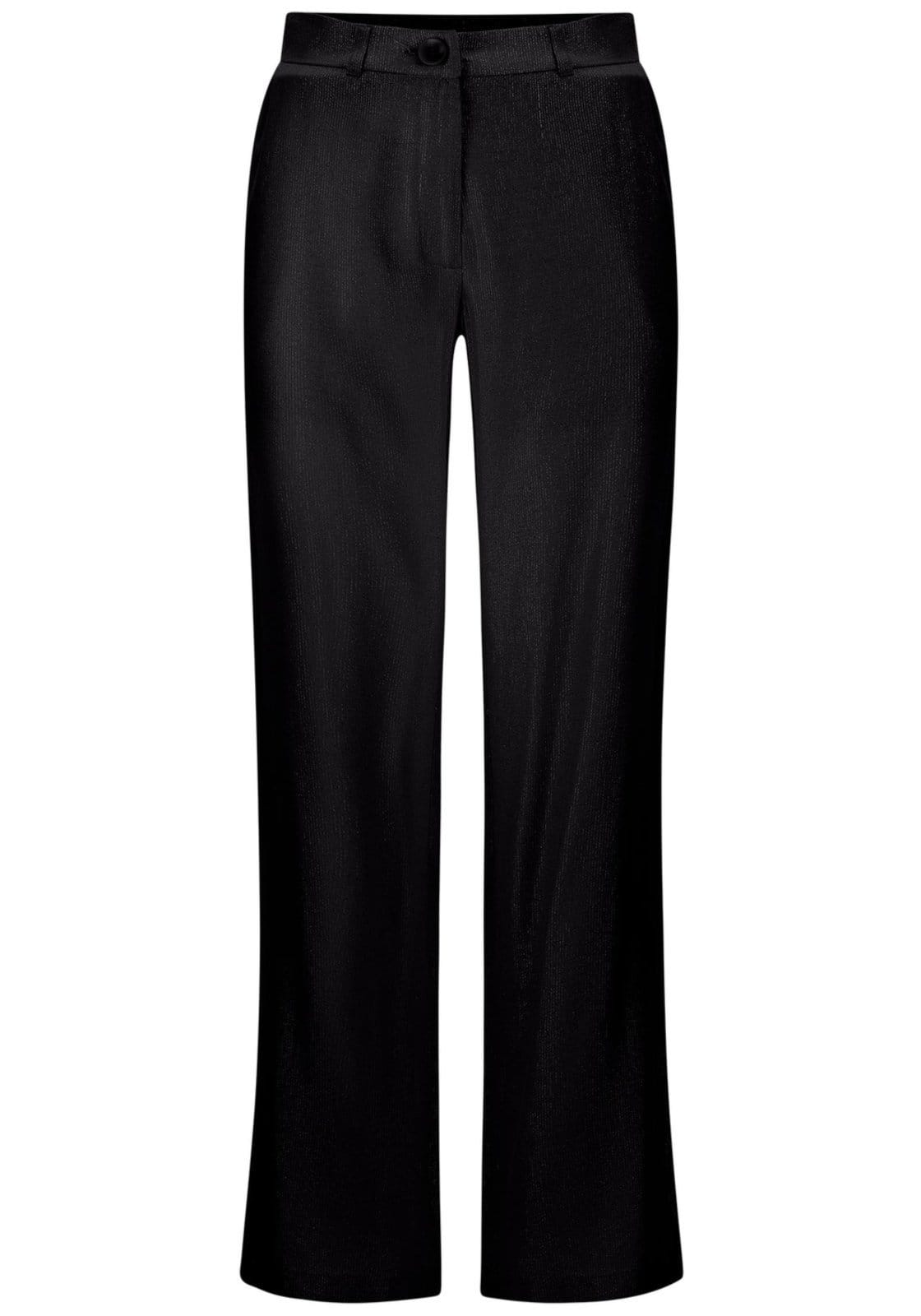 Calça Reta Alfaiataria em Tecido Lurex