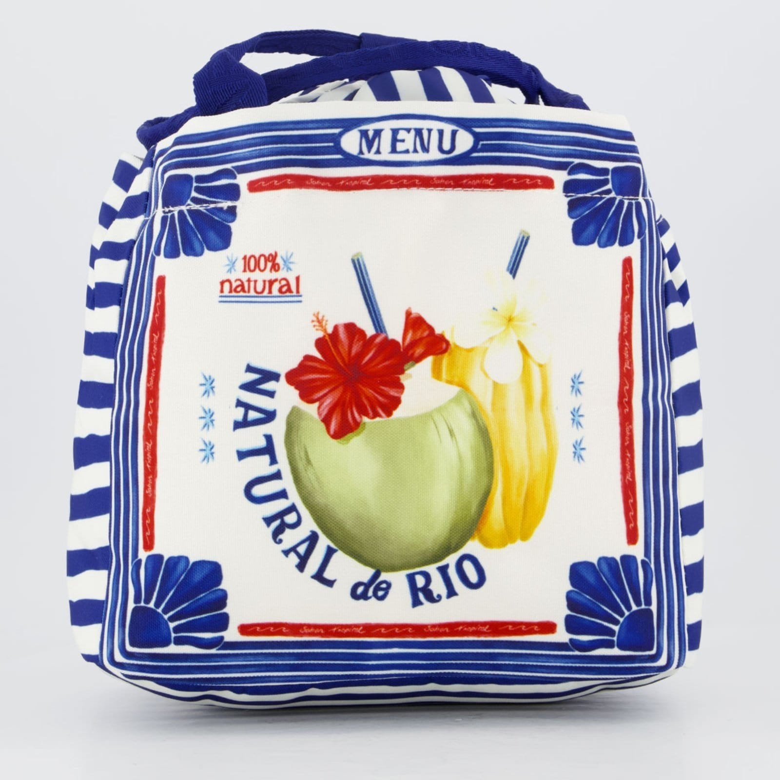 Vista principal Necessaire Farm Maxi Ziriguidum Praiano FARM azul