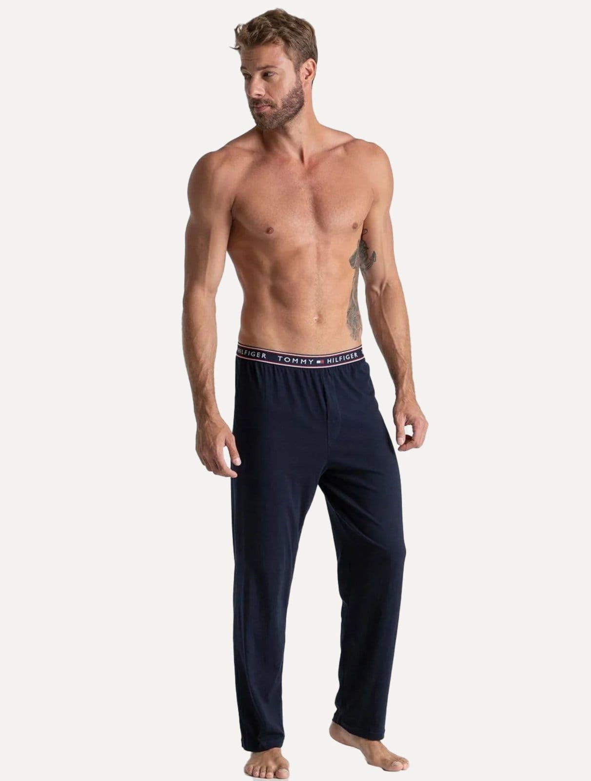 Vista 2 Calça Tommy Hilfiger Sleepwear Lounge Logo Tommy Hilfiger azul marinho