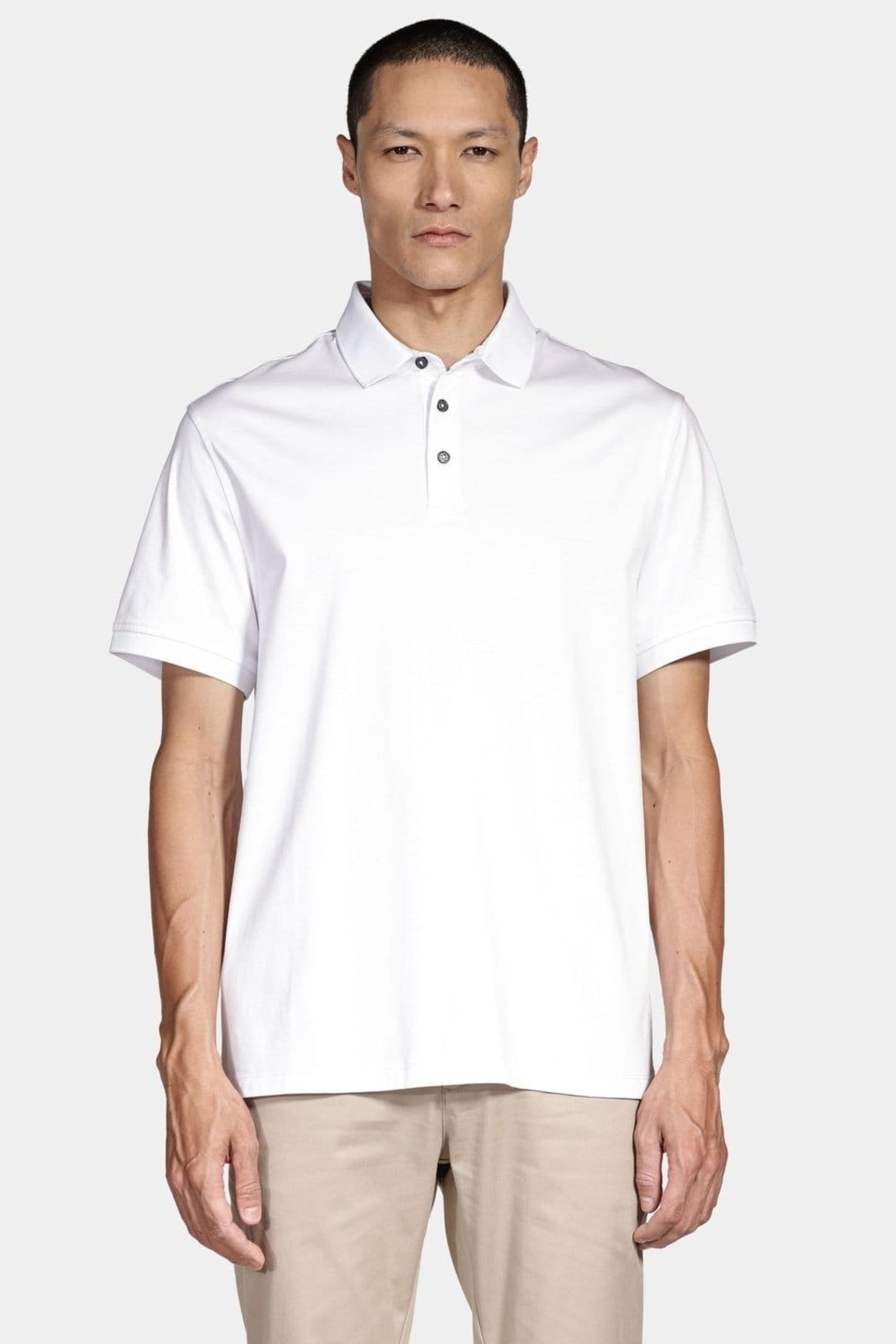 Vista principal Silk Aramis Blend Modal Polo Shirt Aramis branco