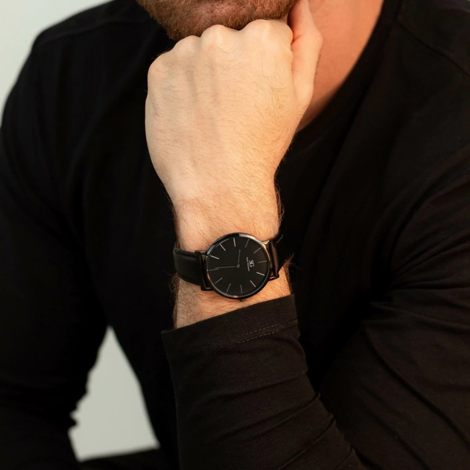 Vista 2 Relógio Saint Germain Murray Full Black 40mm Masculino Preto Saint Germain Brand preto black