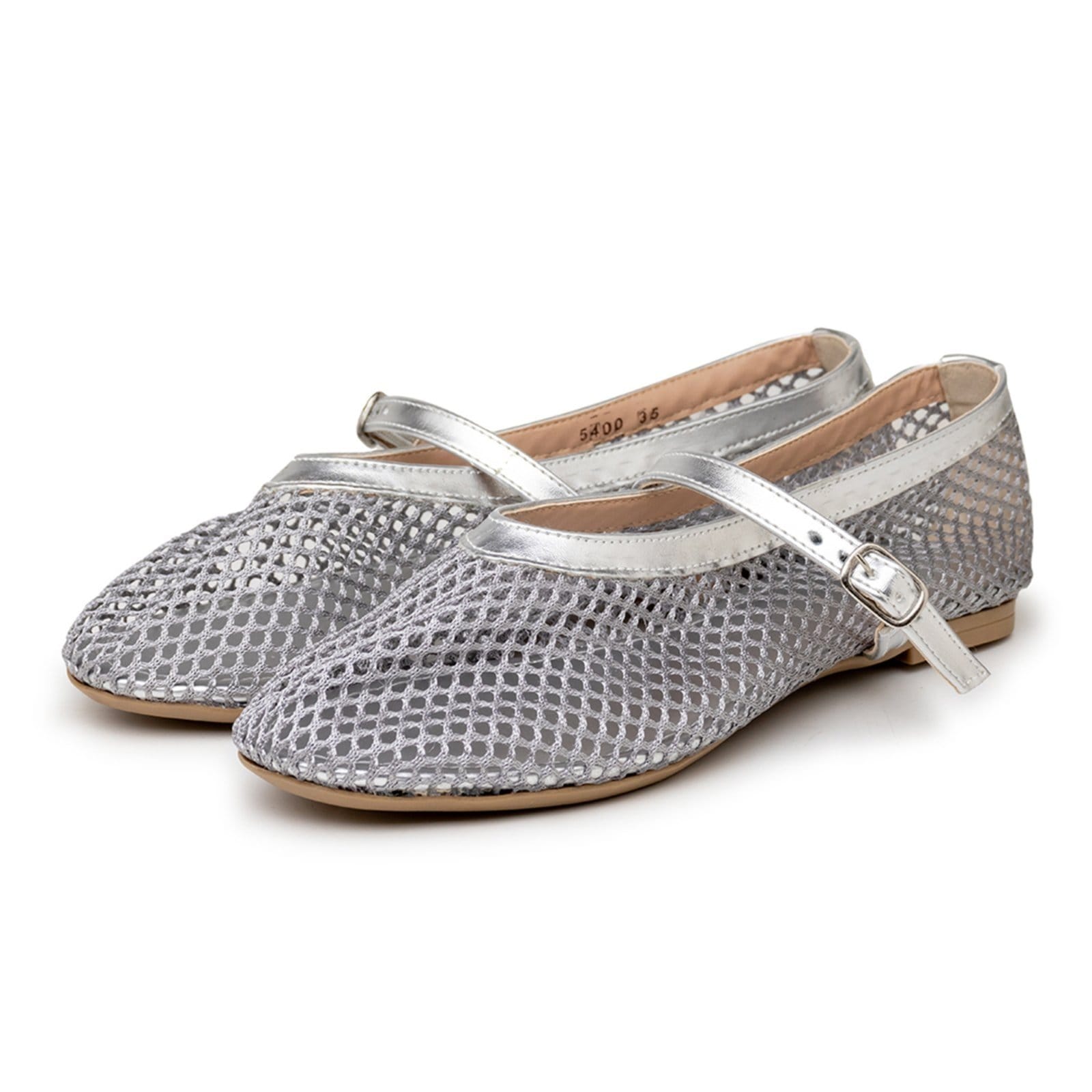 Sapatilha Feminina Boneca Tela 5400 Prateada Prateado