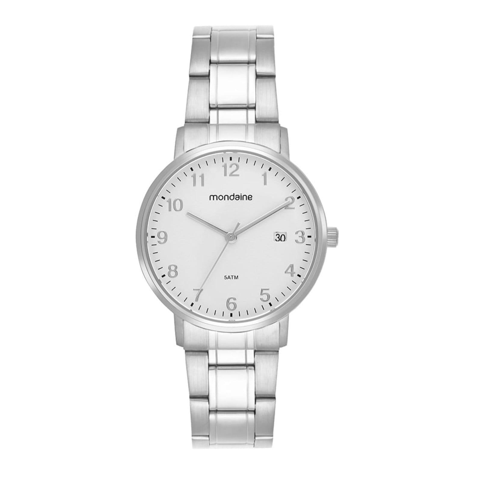 Vista principal Relógio Feminino Mondaine Calendário Vintage Mondaine prata