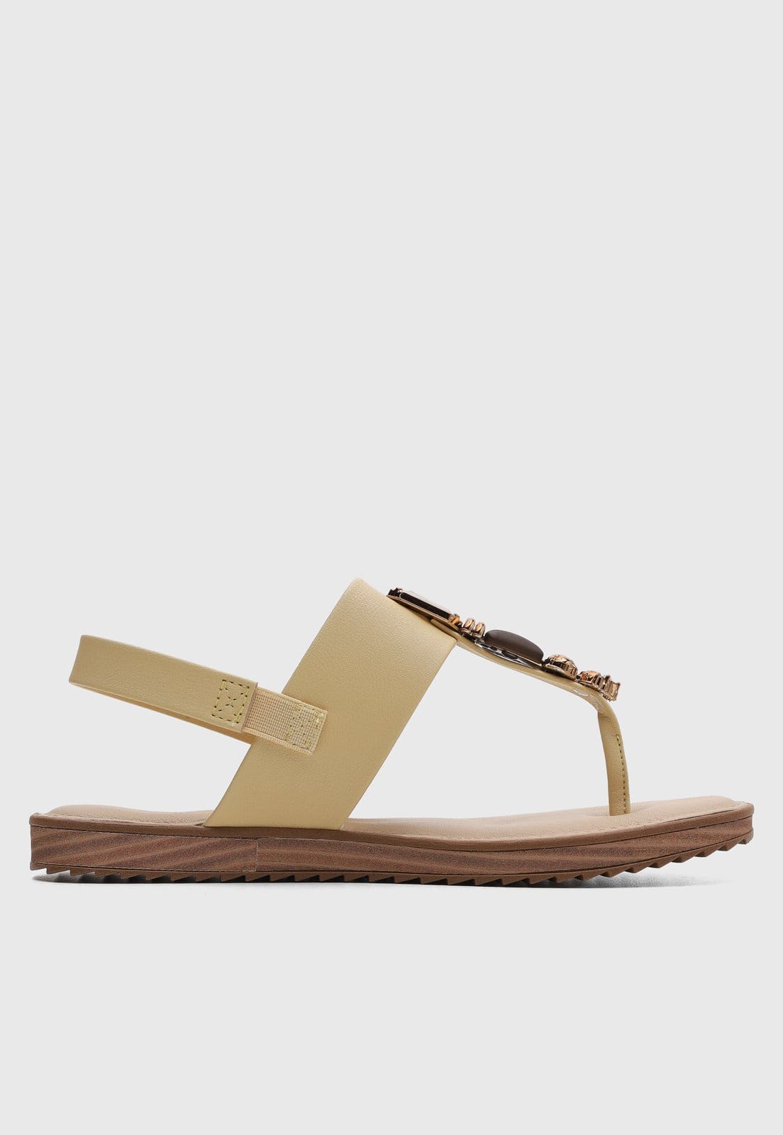 Vista 2 Rasteira Feminina Modare Pedrarias Amarela MODARE amarelo