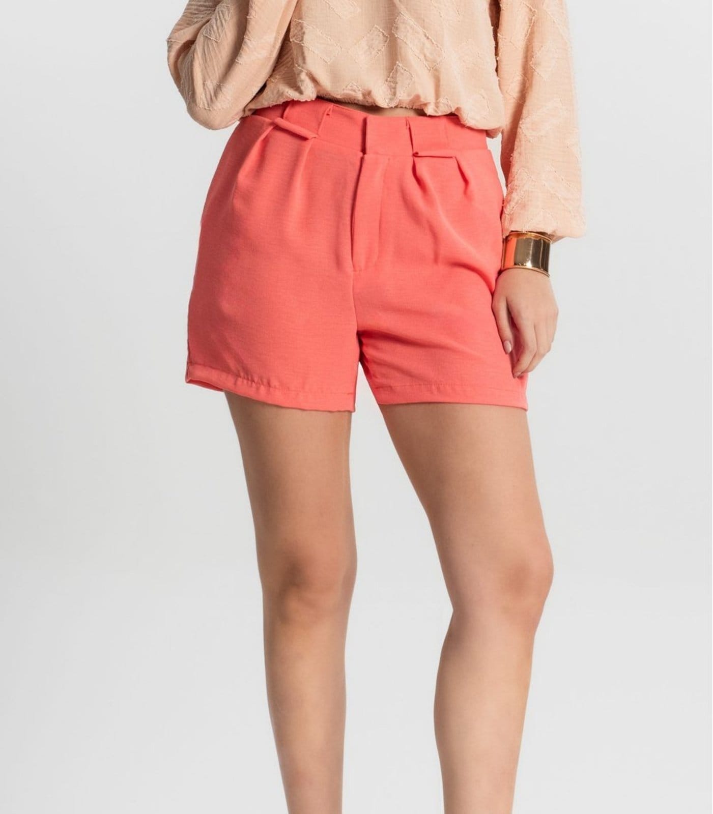 Vista 2 Shorts Feminino Cós Duplo Air Flow Endless Endless rosa