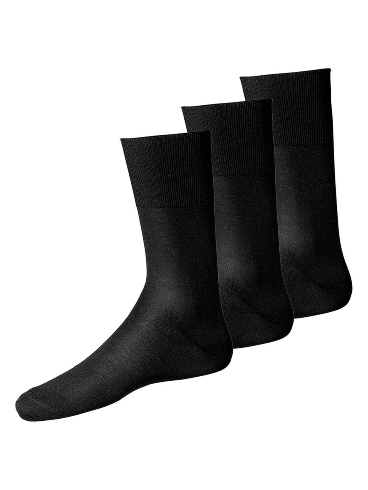 Vista principal Kit com 3 Pares de Meias Social Lupo 1100 Lupo preto