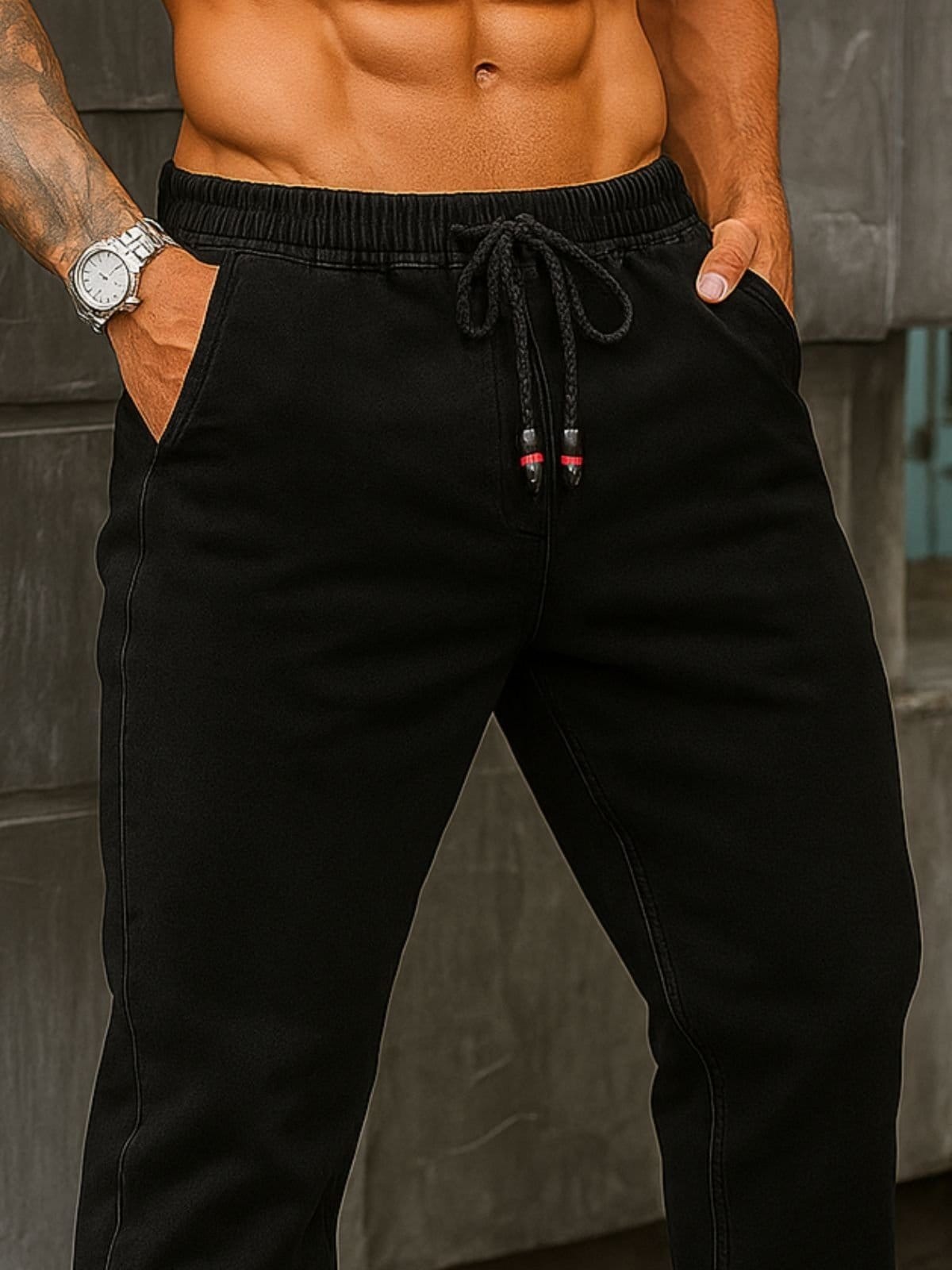 Vista 2 Calça Jogger Jeans Masculina CKF Wear CKF Wear preto