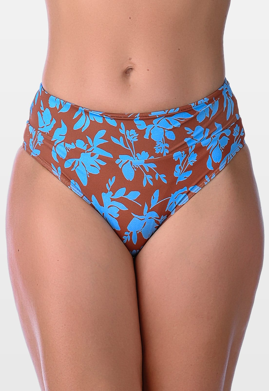 Calcinha Summer Soul Cintura Baixa Cós Duplo Folhagem