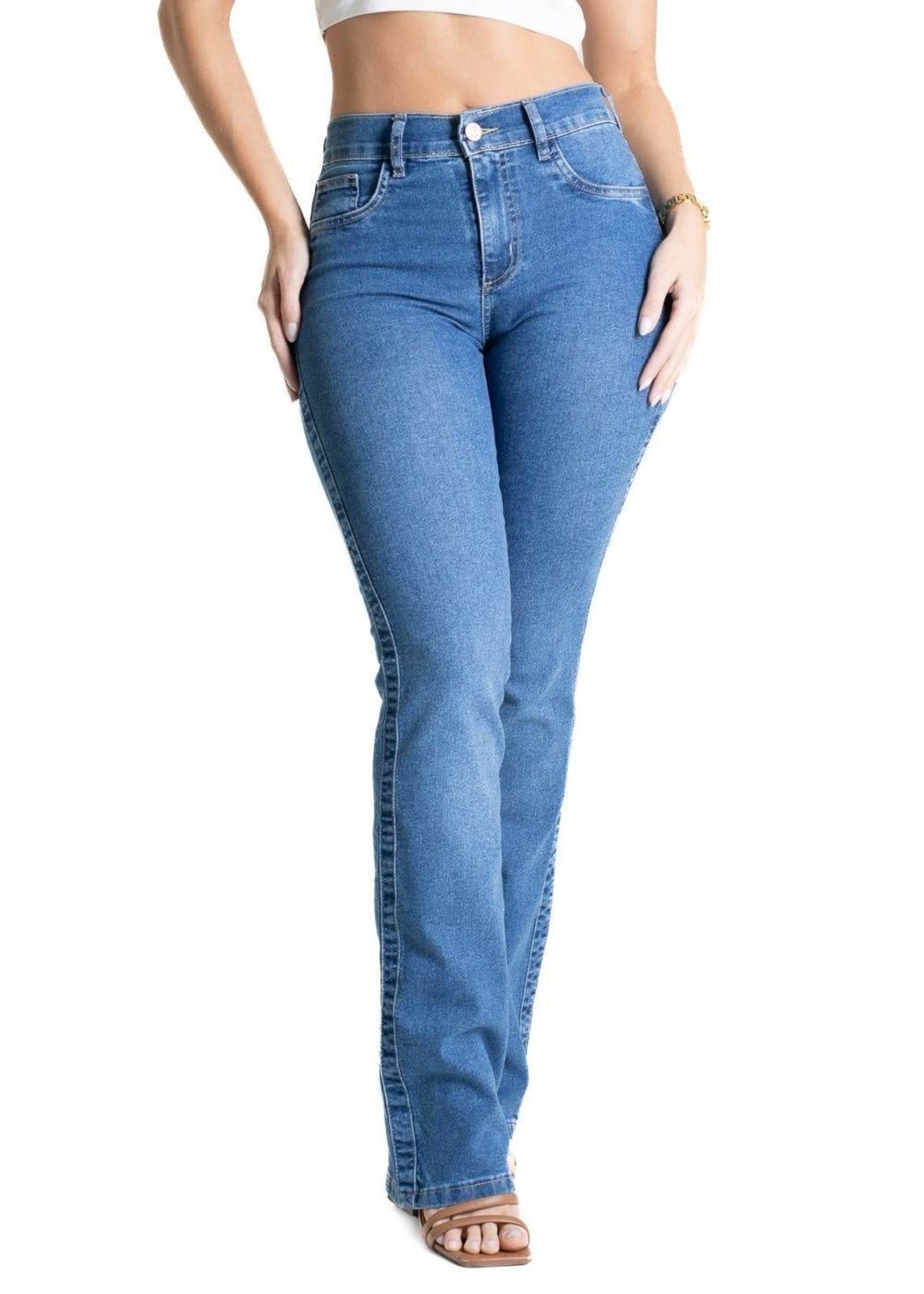 Vista principal Calça Jeans Sawary Boot Cut - 280863 Sawary azul