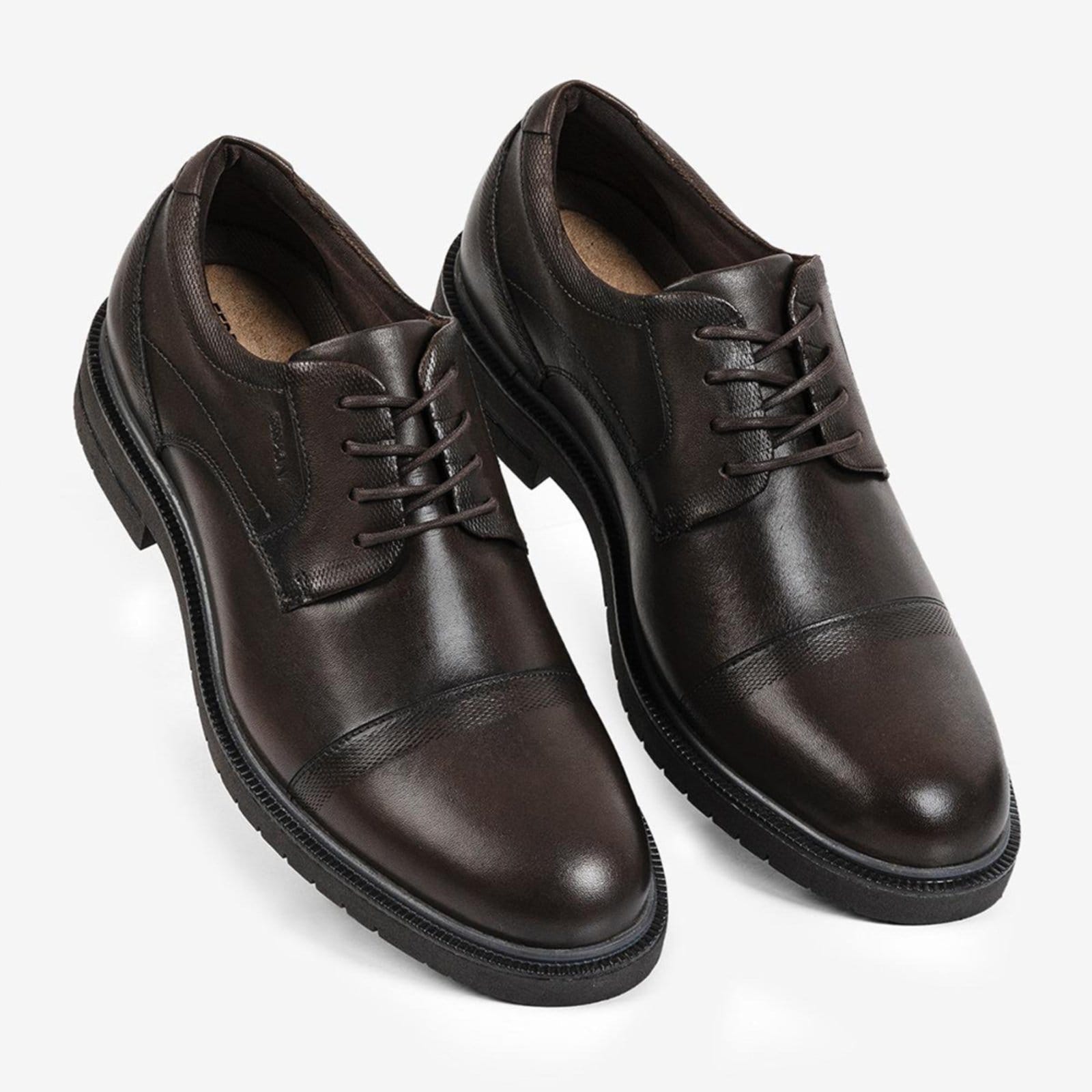 Vista 2 Sapato Ferracini Masculino Linha Firenze Moderno Confortavel Tabaco FERRACINI marrom