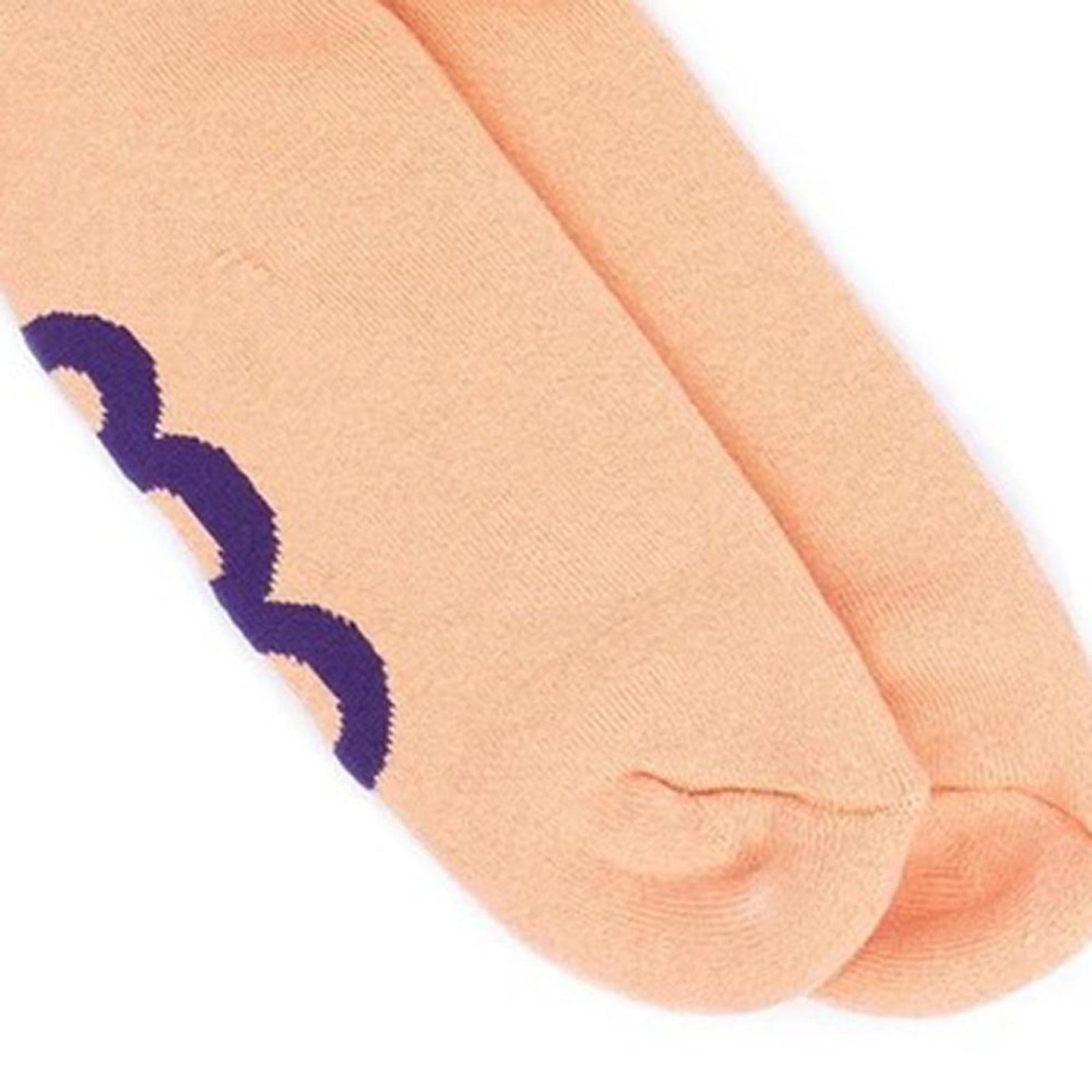 Vista 2 Meia ÖUS Cano Alto Pêssego ÖUS laranja