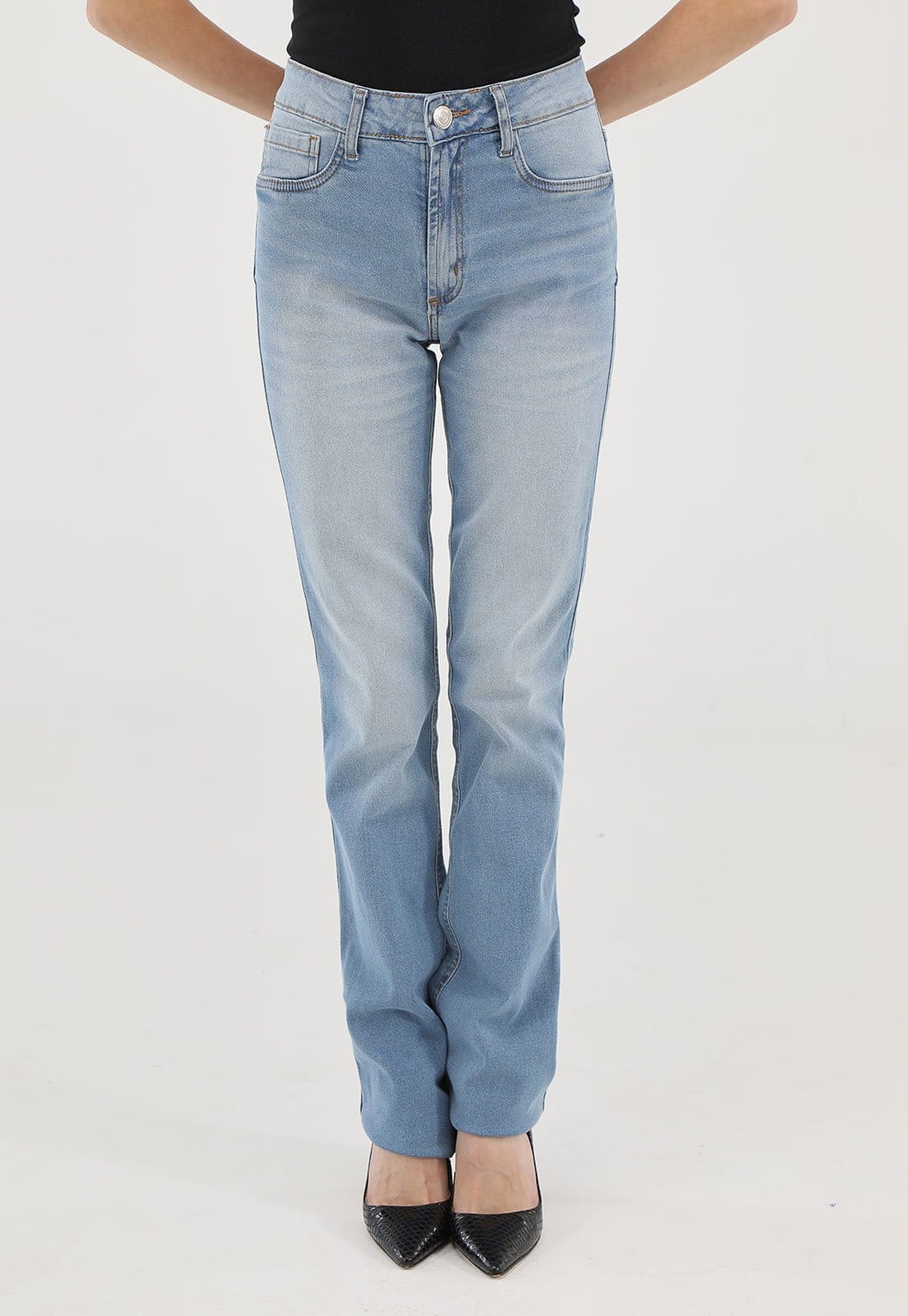 Vista principal Calça Jeans My Favorite Bootcut Pocket My Favorite azul