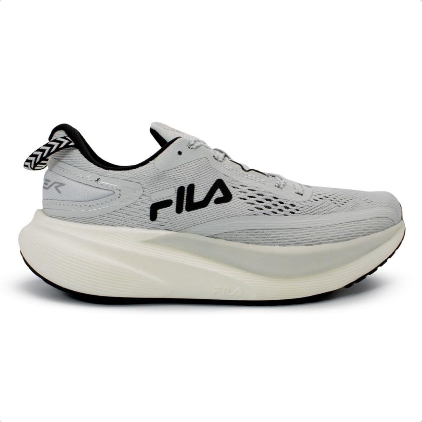Vista principal Tênis Fila Feminino Racer T2 Xtreme Corrida Fila cinza