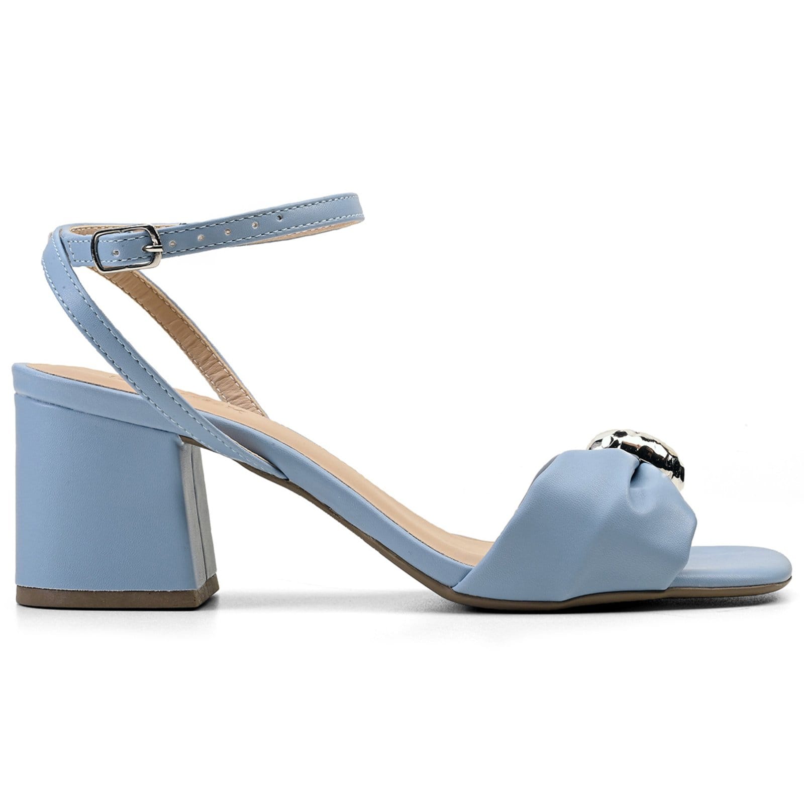 Sandália Feminina Salto Bloco Grosso Casual